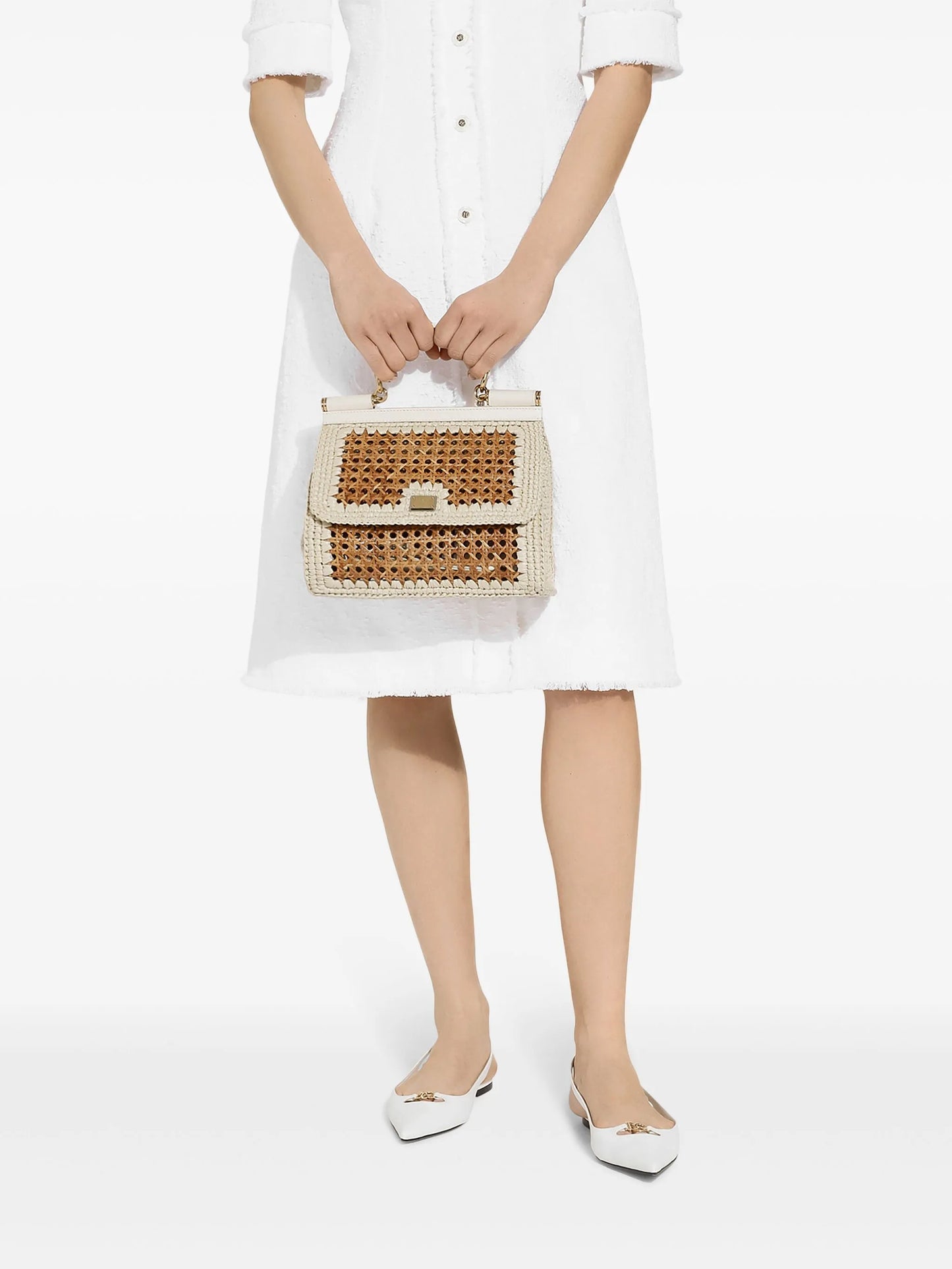 large Sicily cotton-blend bag