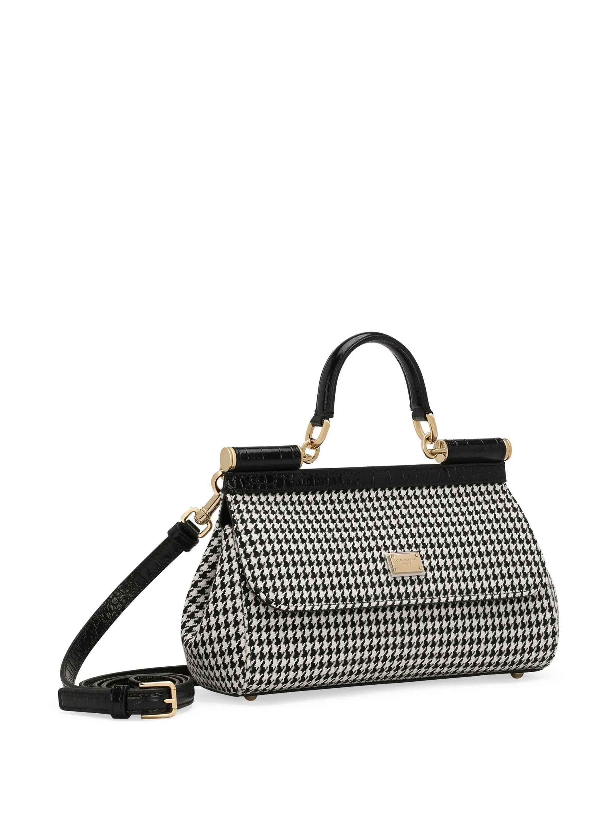 houndstooth tote bag