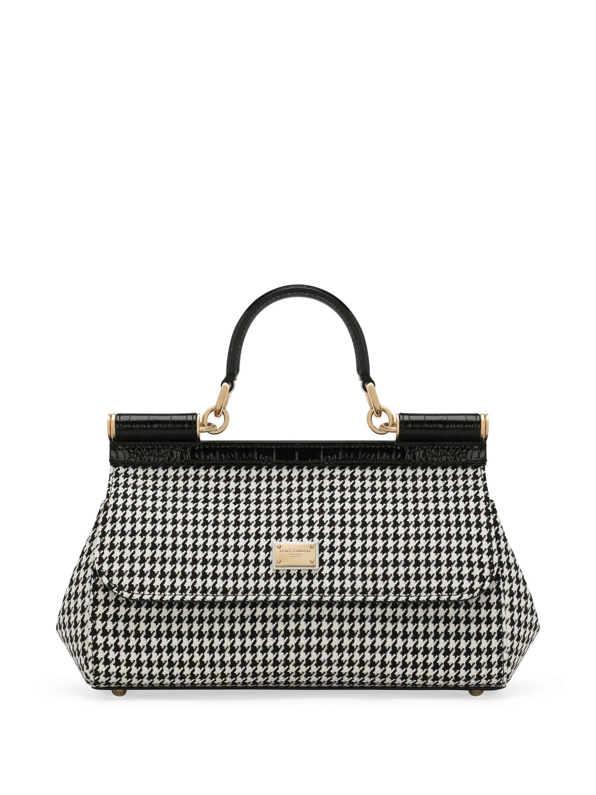houndstooth tote bag
