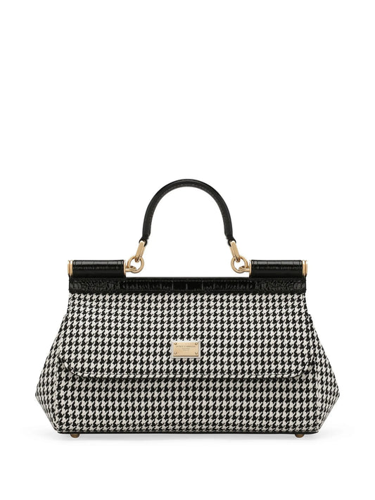 houndstooth tote bag