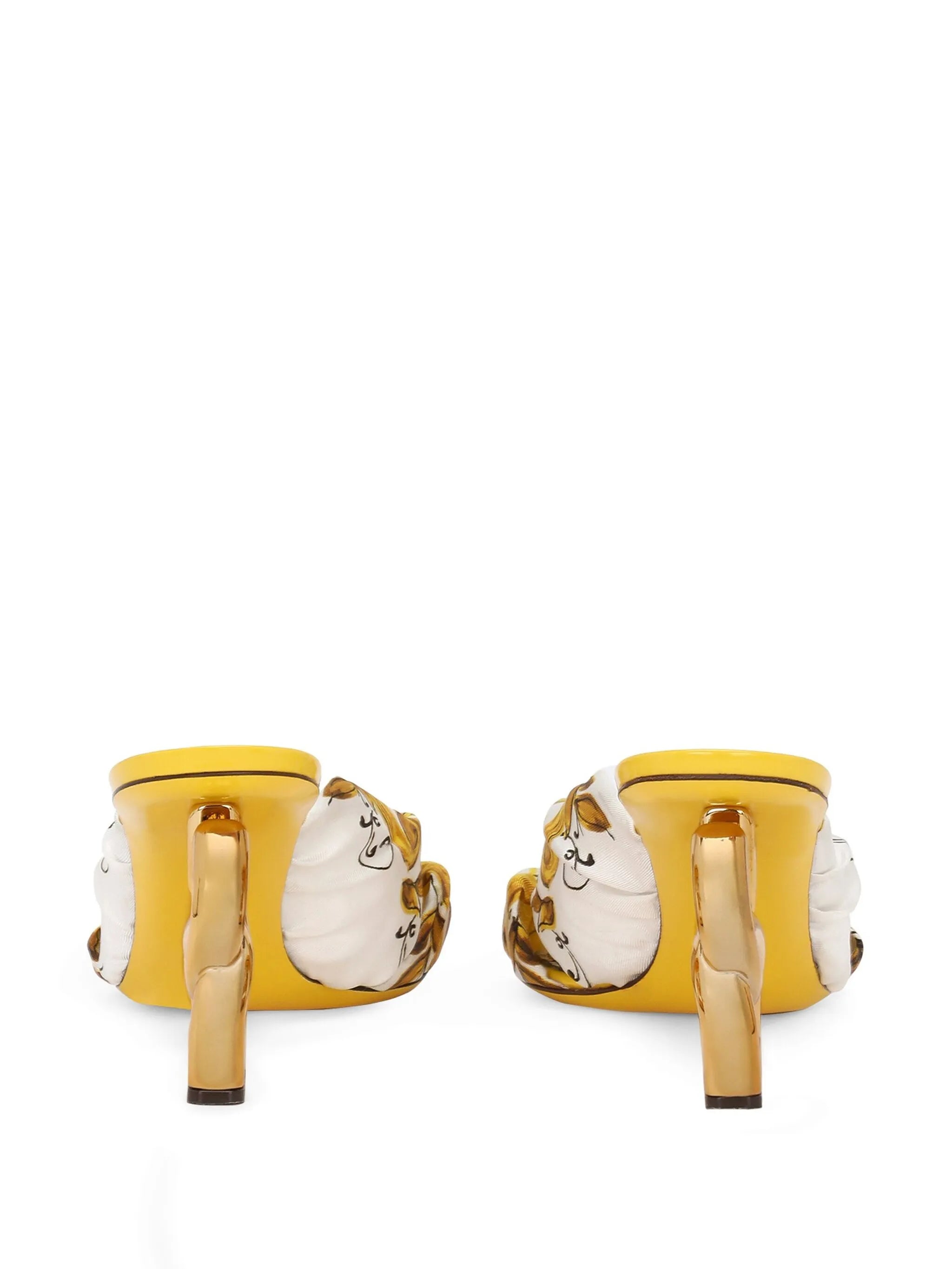 DG Pop 75mm Majolica-print sandals