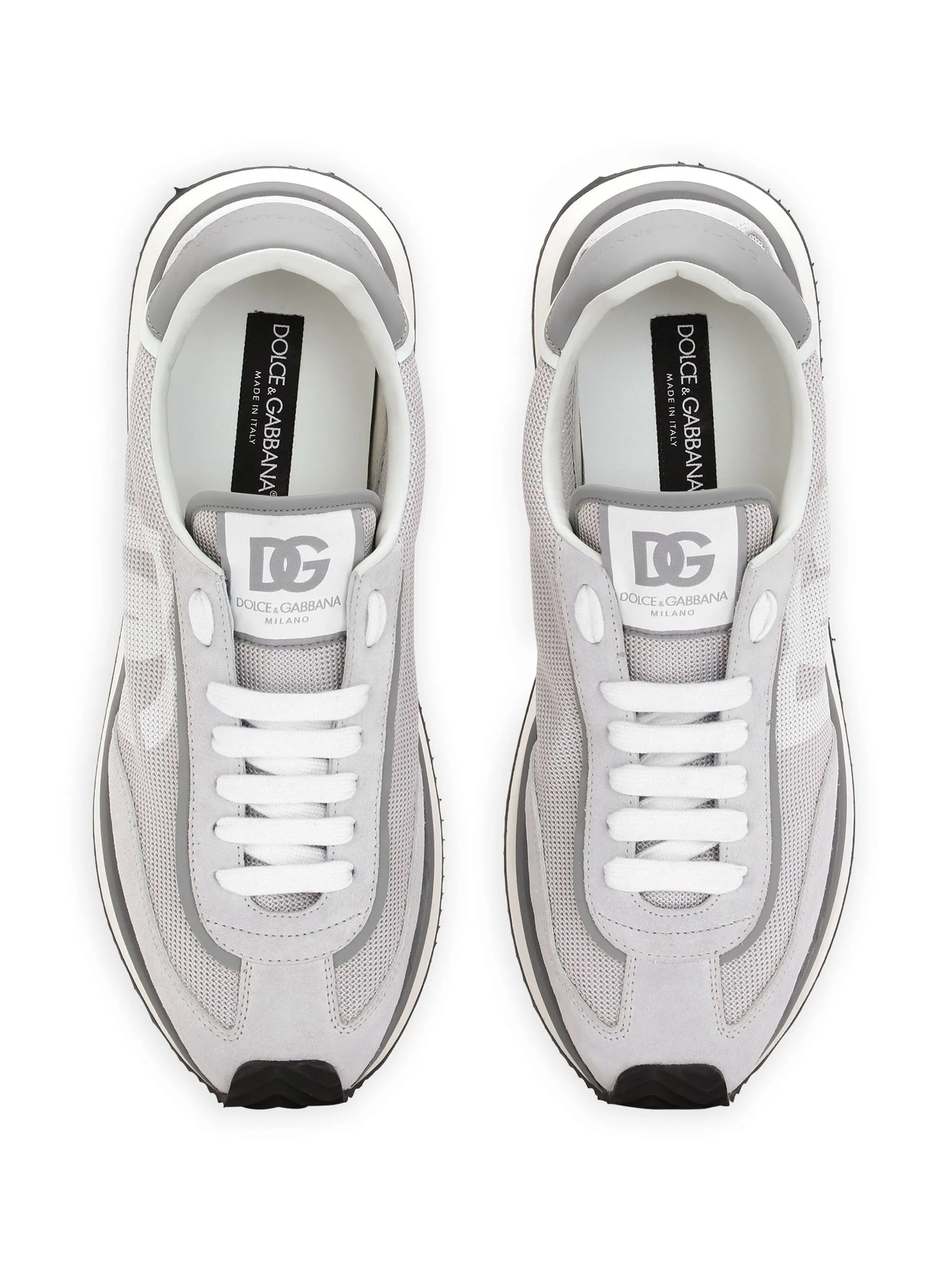 Cushion mixed-material sneakers