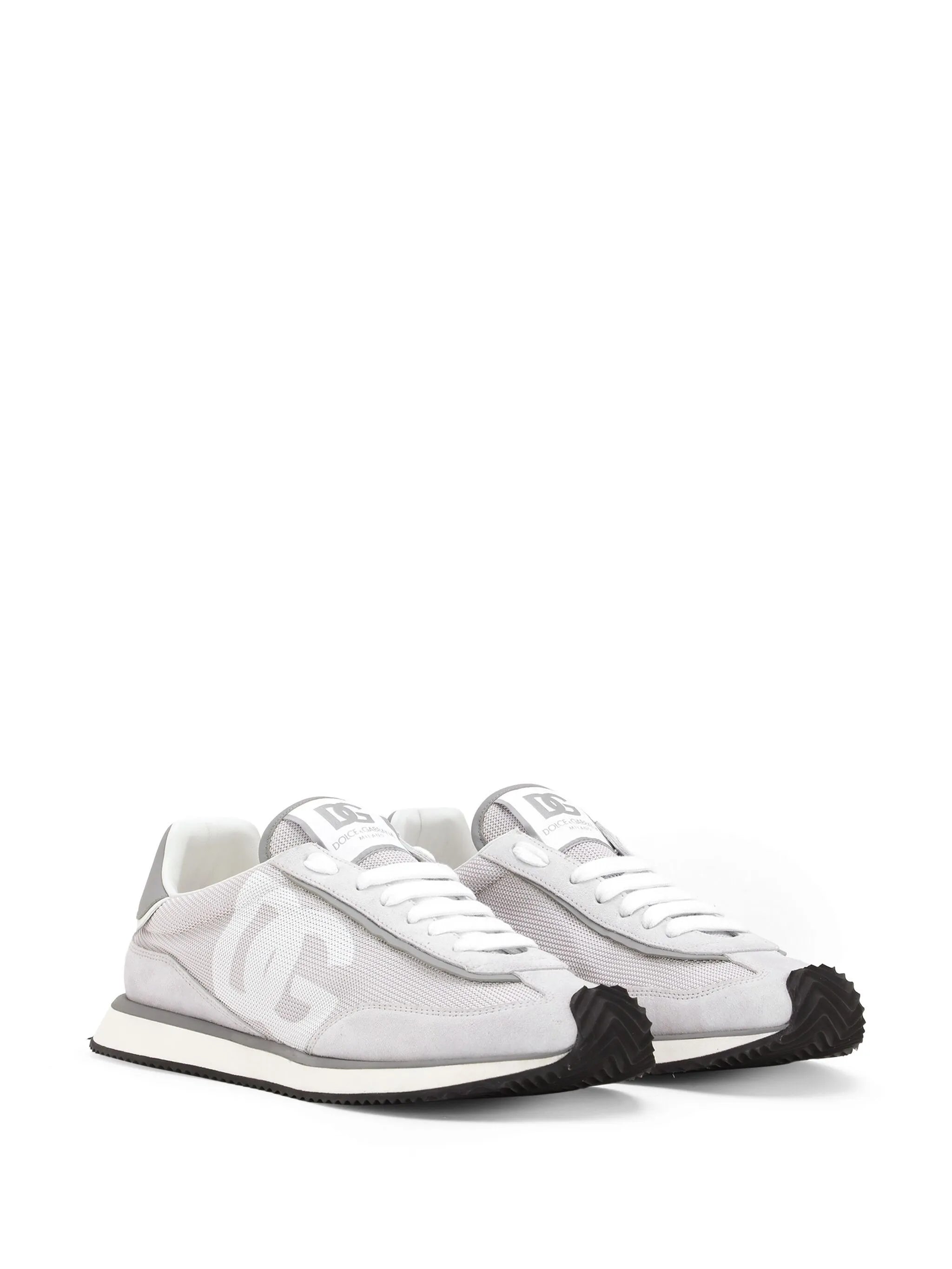 Cushion mixed-material sneakers