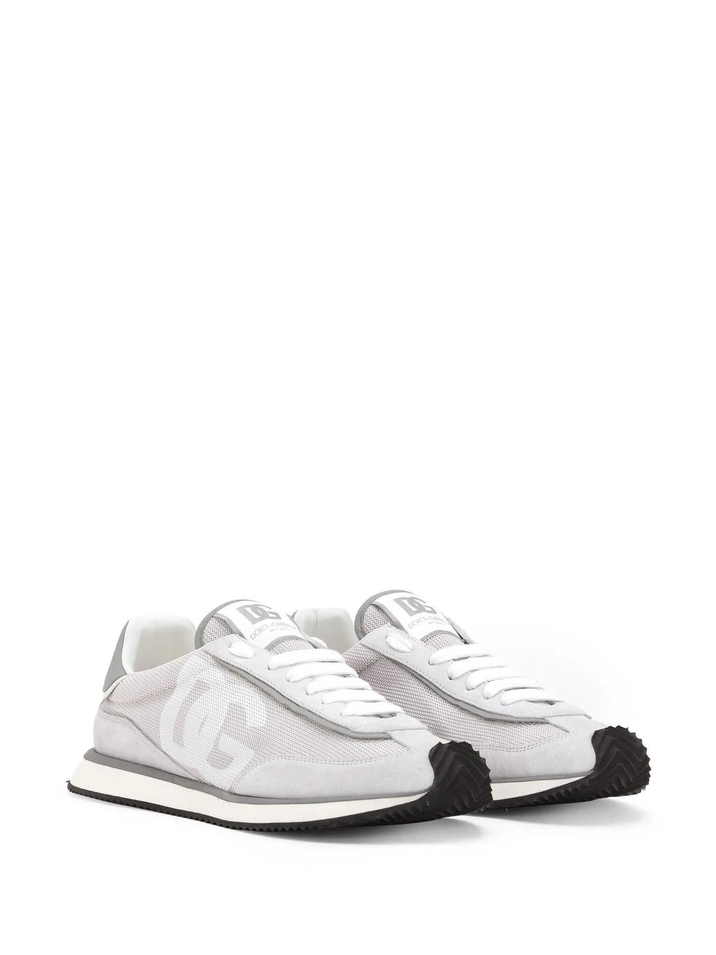 Cushion mixed-material sneakers