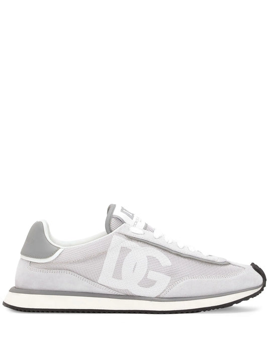 Cushion mixed-material sneakers