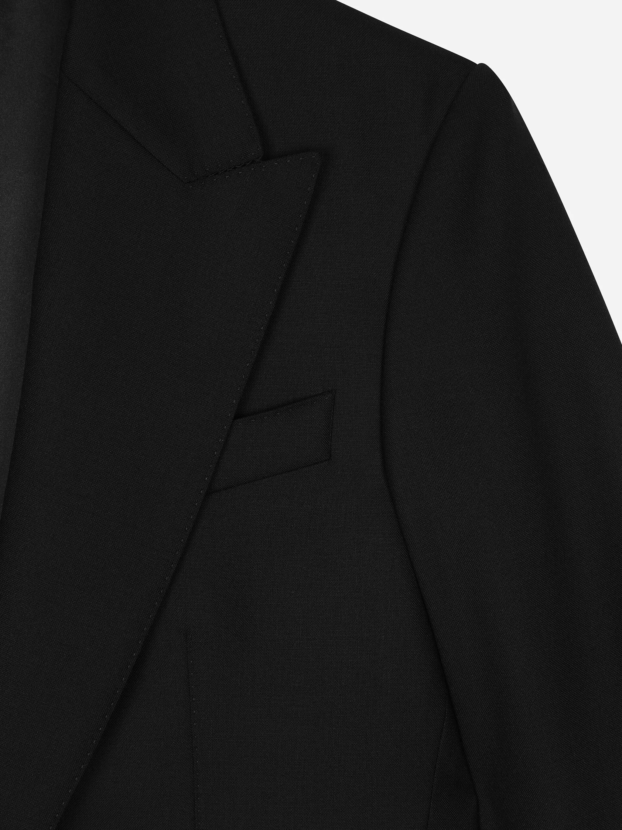 single-breasted virgin wool blazer