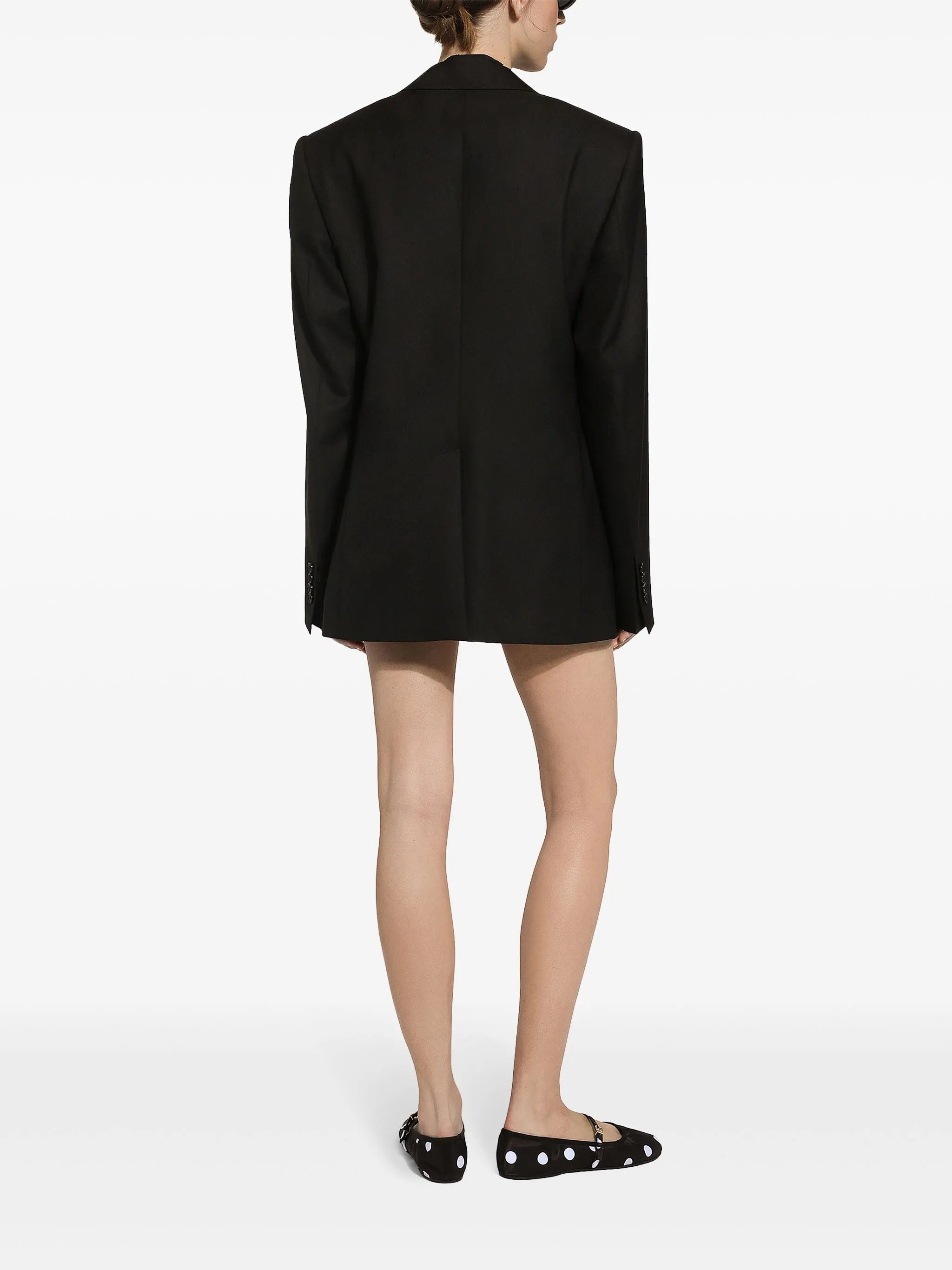 single-breasted virgin wool blazer