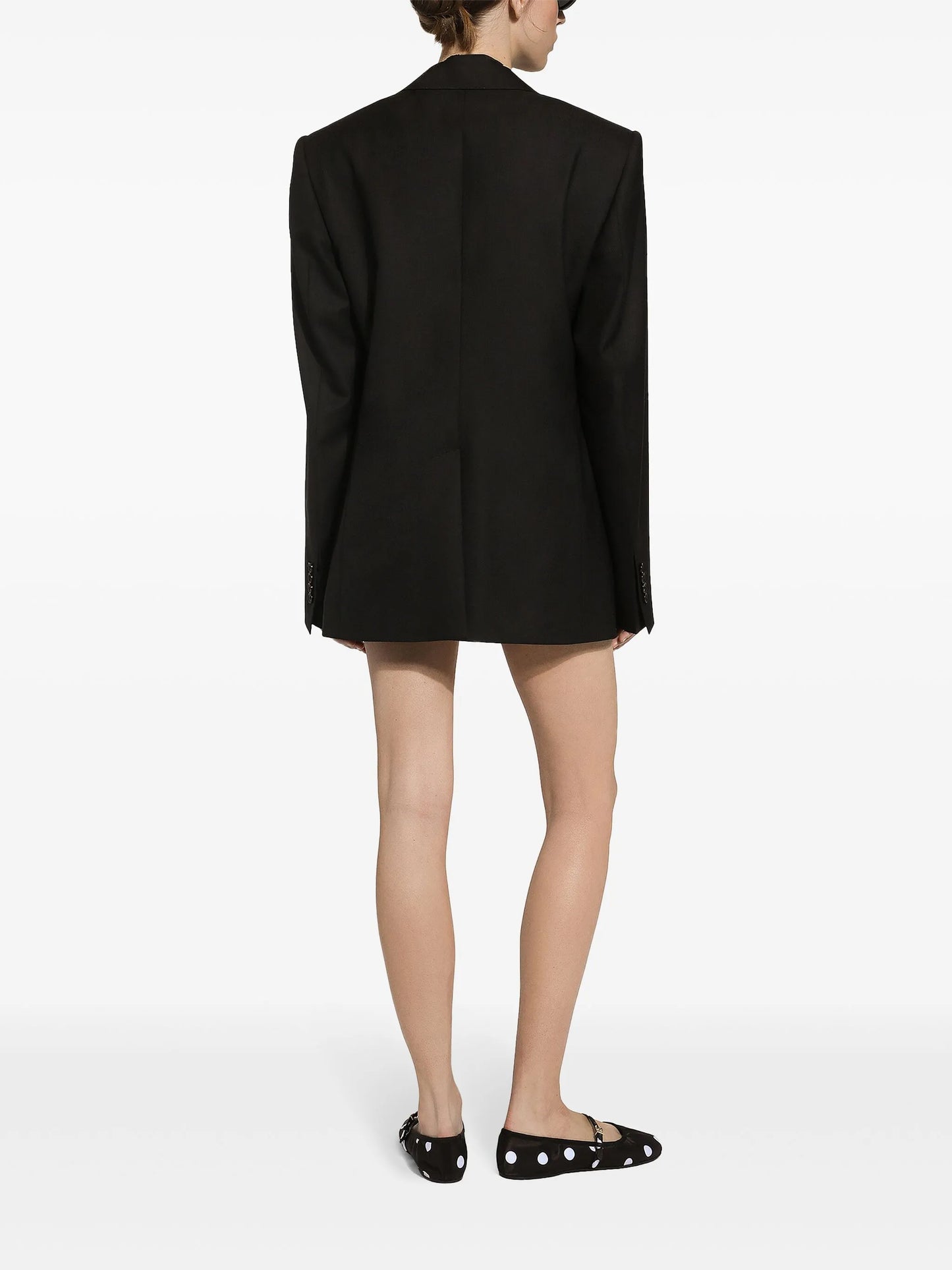 single-breasted virgin wool blazer