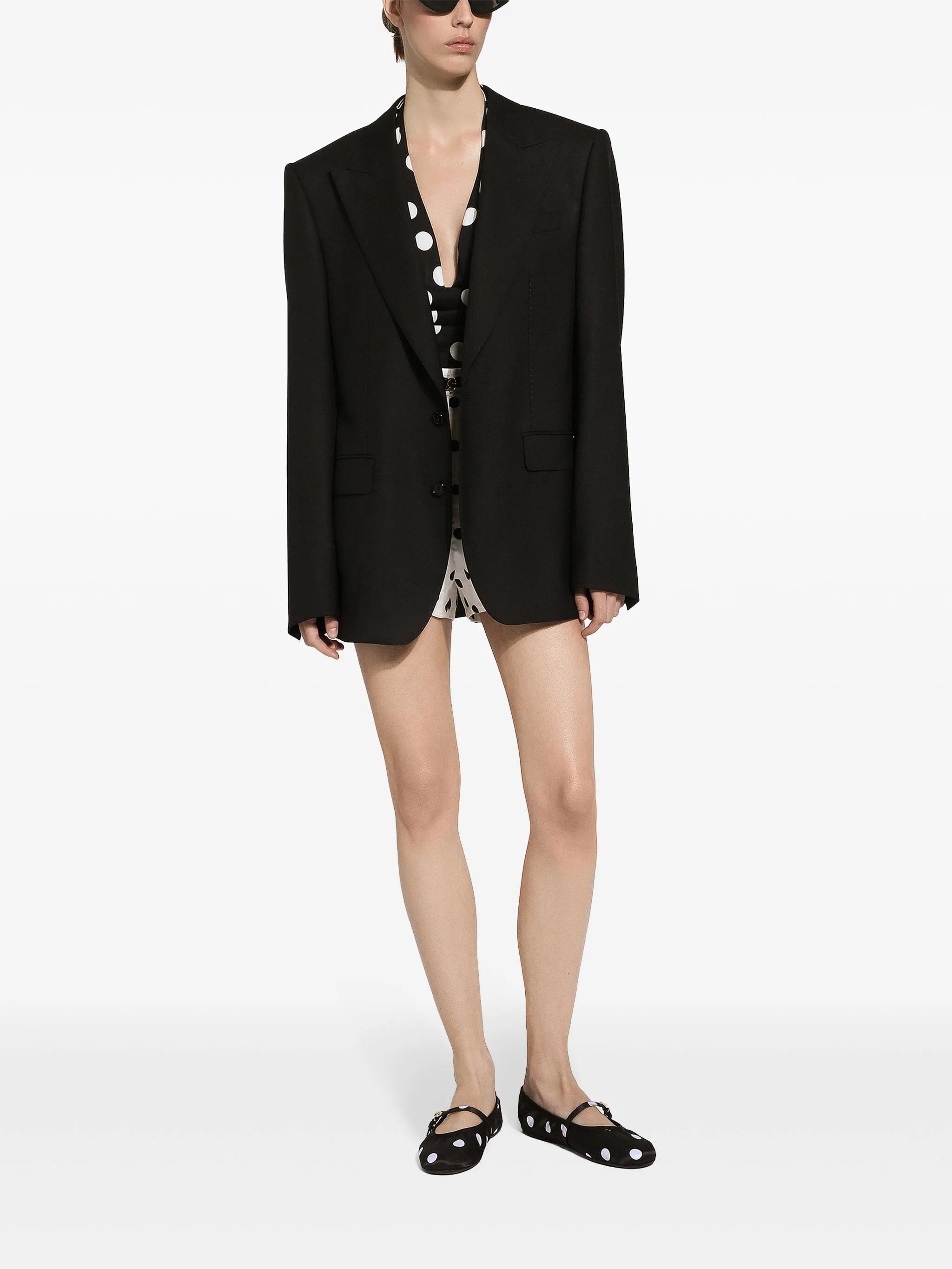 single-breasted virgin wool blazer