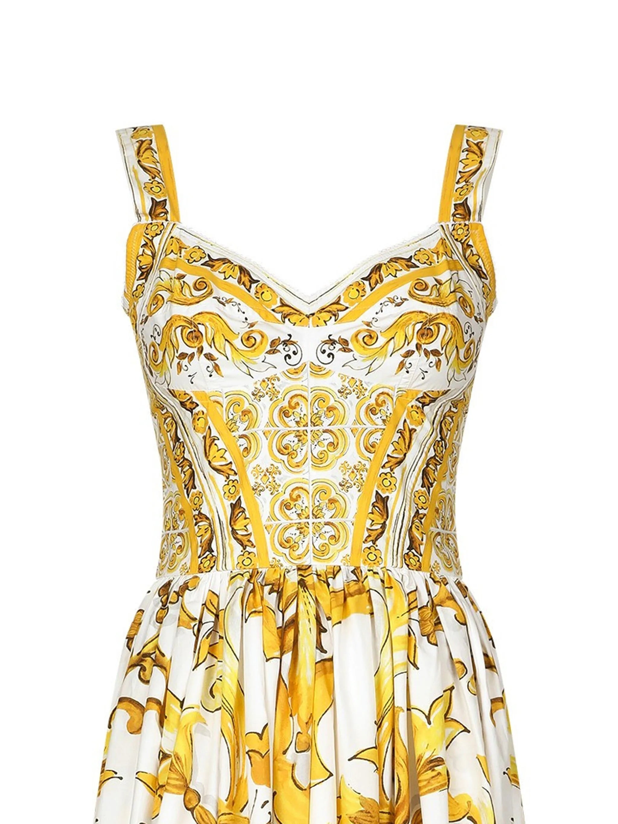 Majolica cotton maxi dress