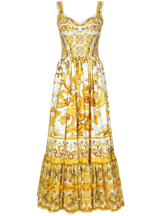 Majolica cotton maxi dress
