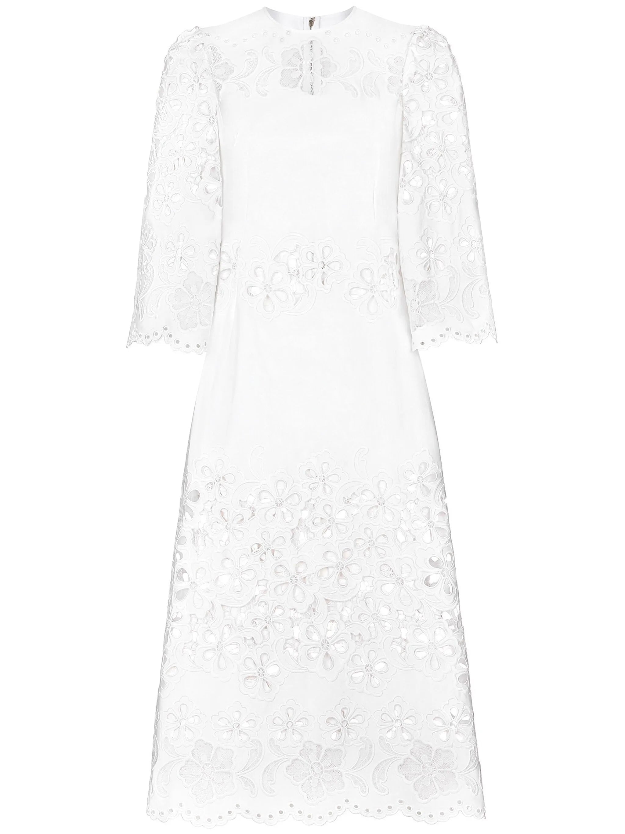 cut-out stretch-cotton midi dress
