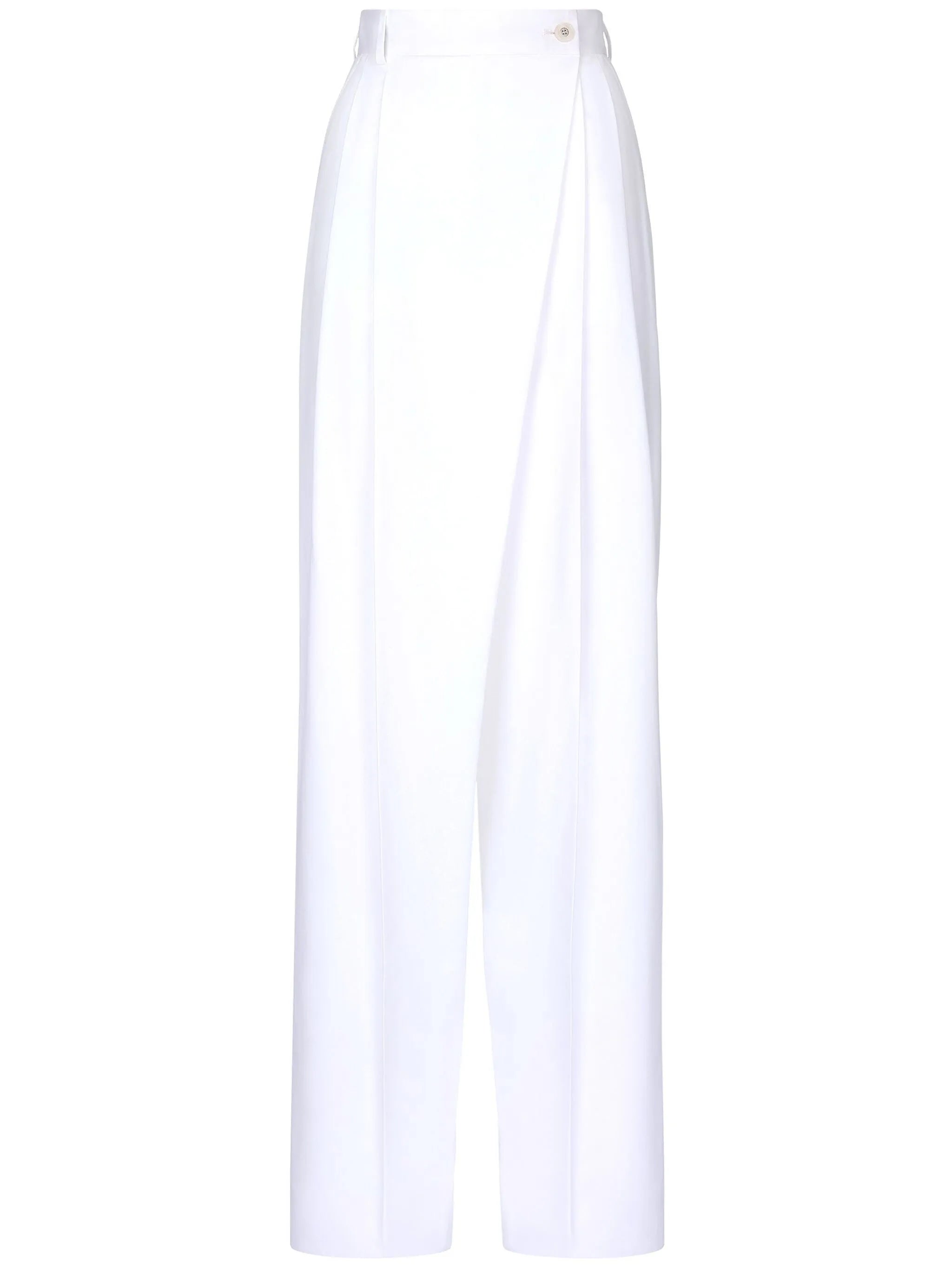 high-waist flared trousers