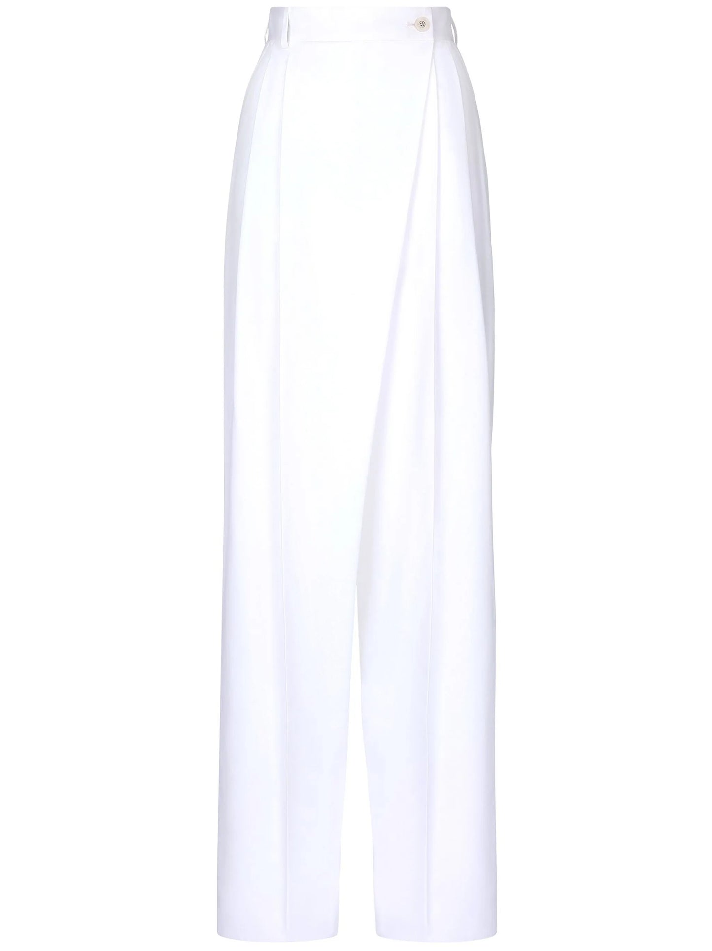 high-waist flared trousers