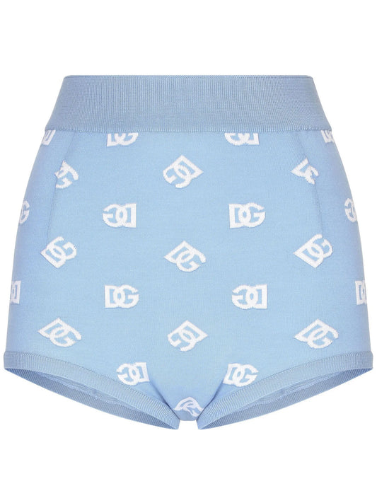 logo-embroidered mini-shorts