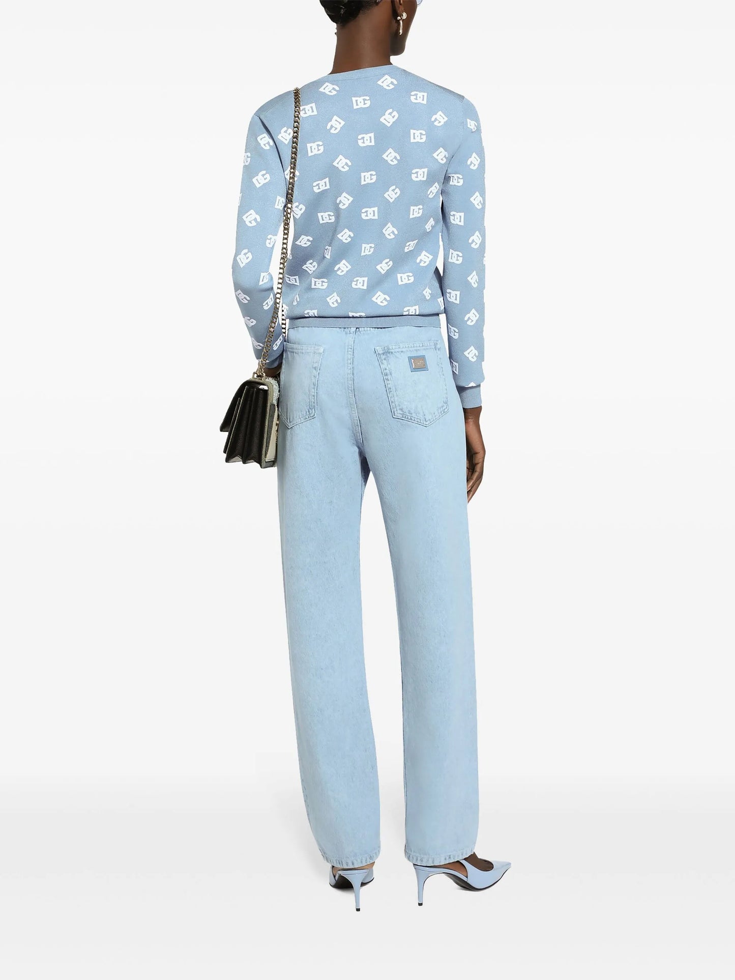 logo print cardigan