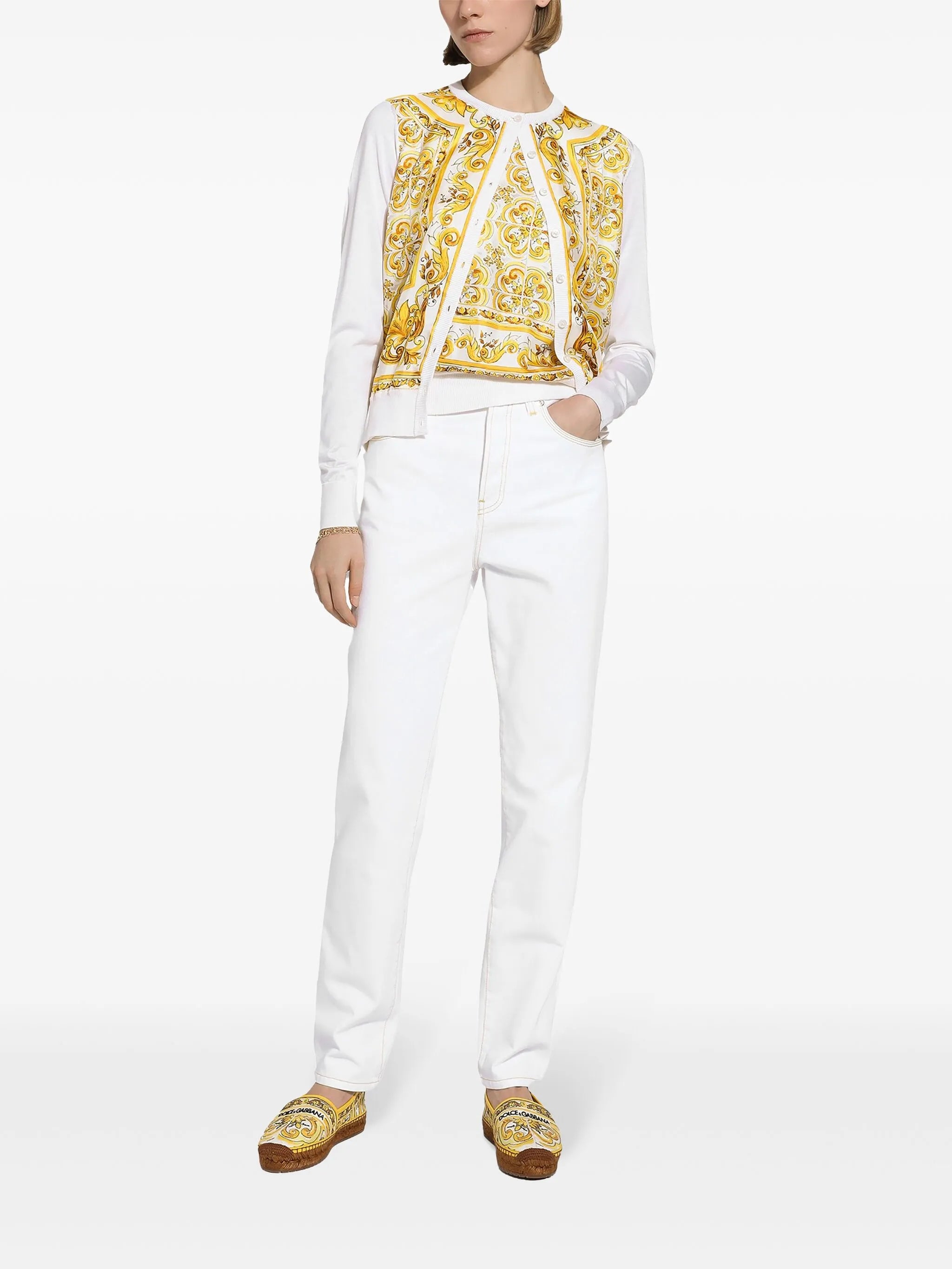 Majolica silk cardigan