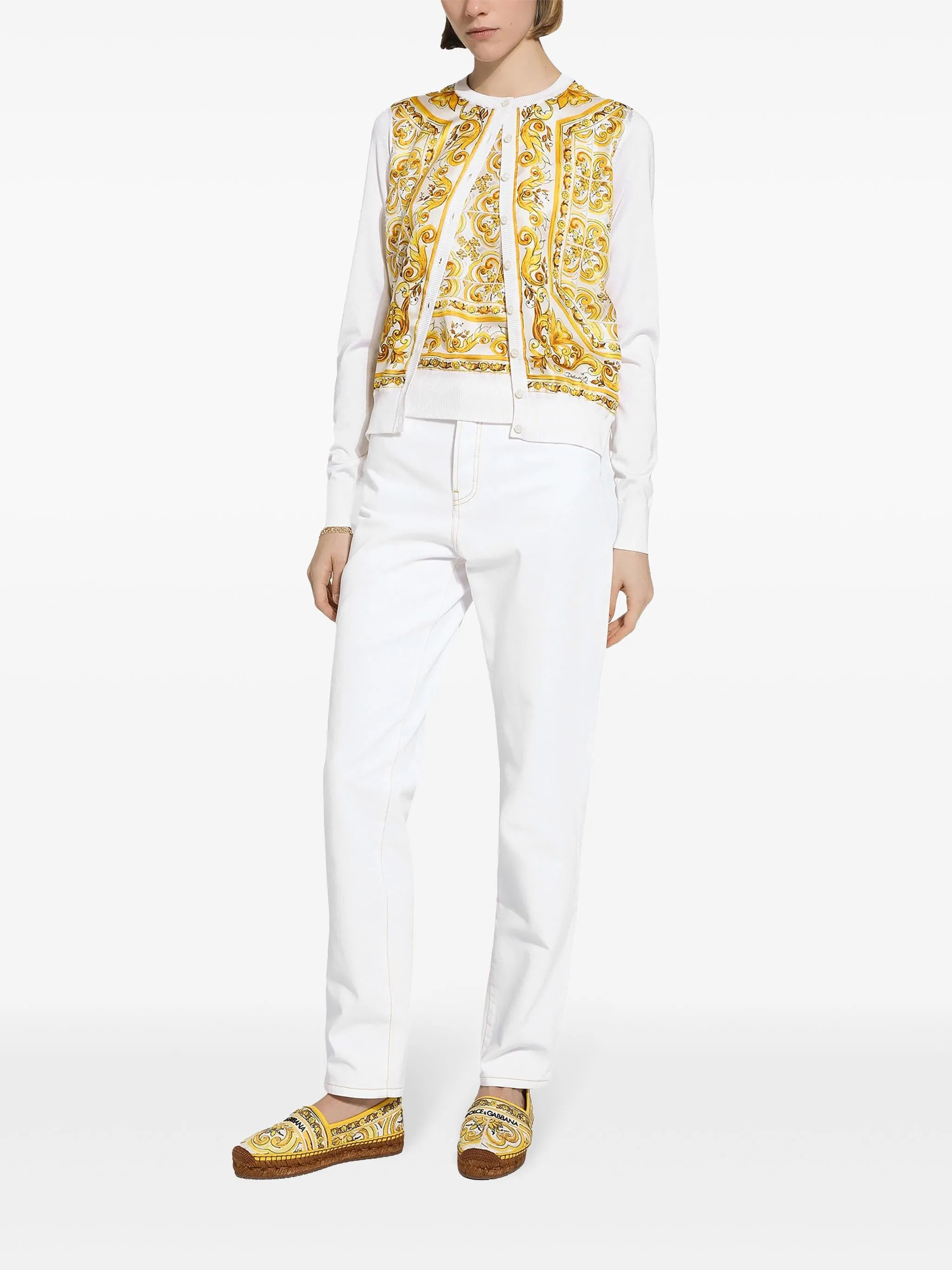 Majolica silk cardigan