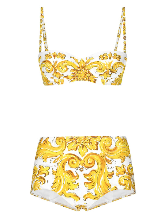 Majolica print bikini