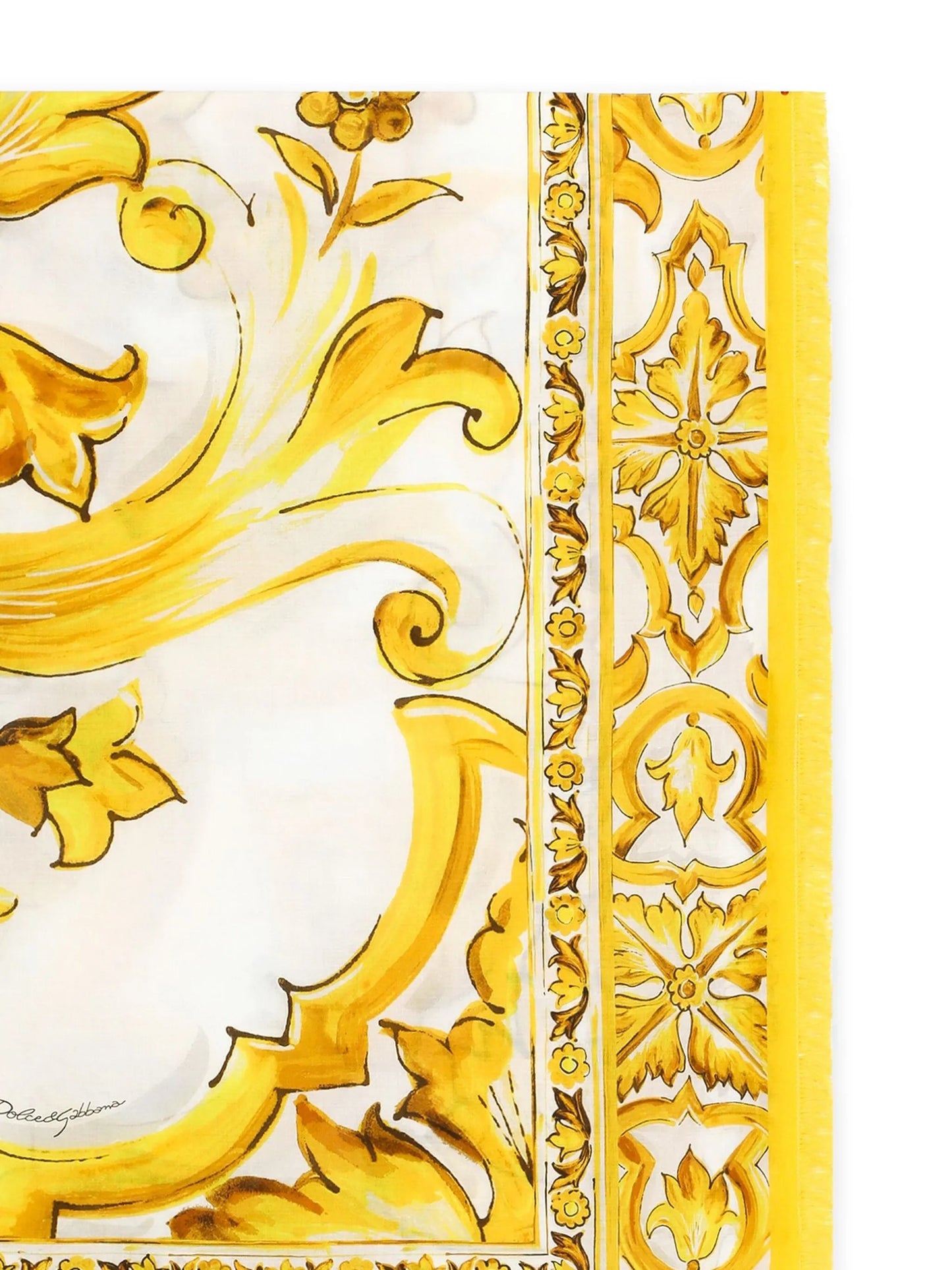 Majolica-print cotton sarong