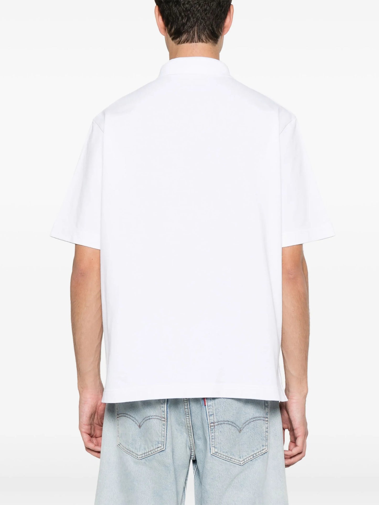 striped cotton polo shirt