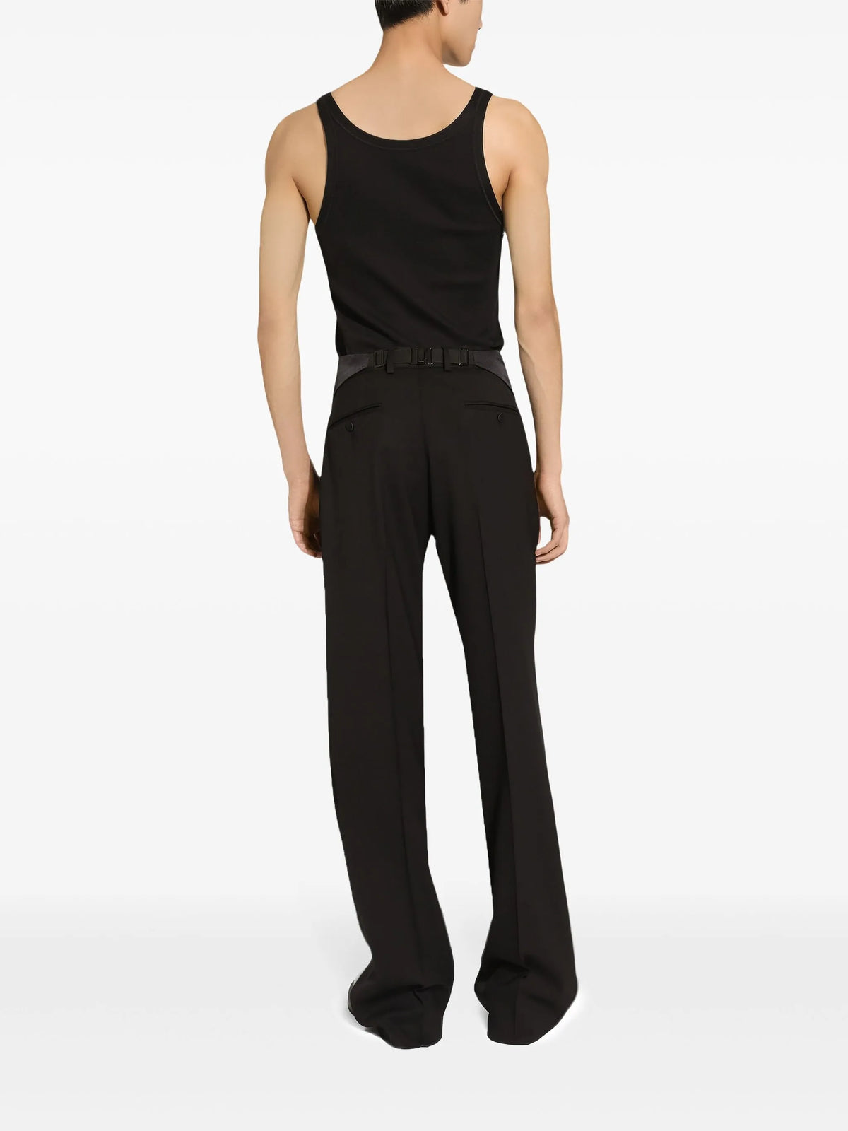 fine-rib slim-fit singlet with embroidery