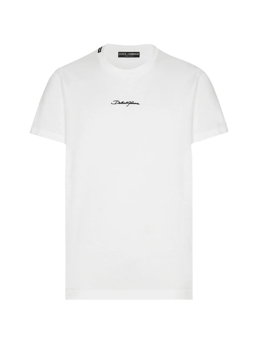 logo-patch cotton T-shirt