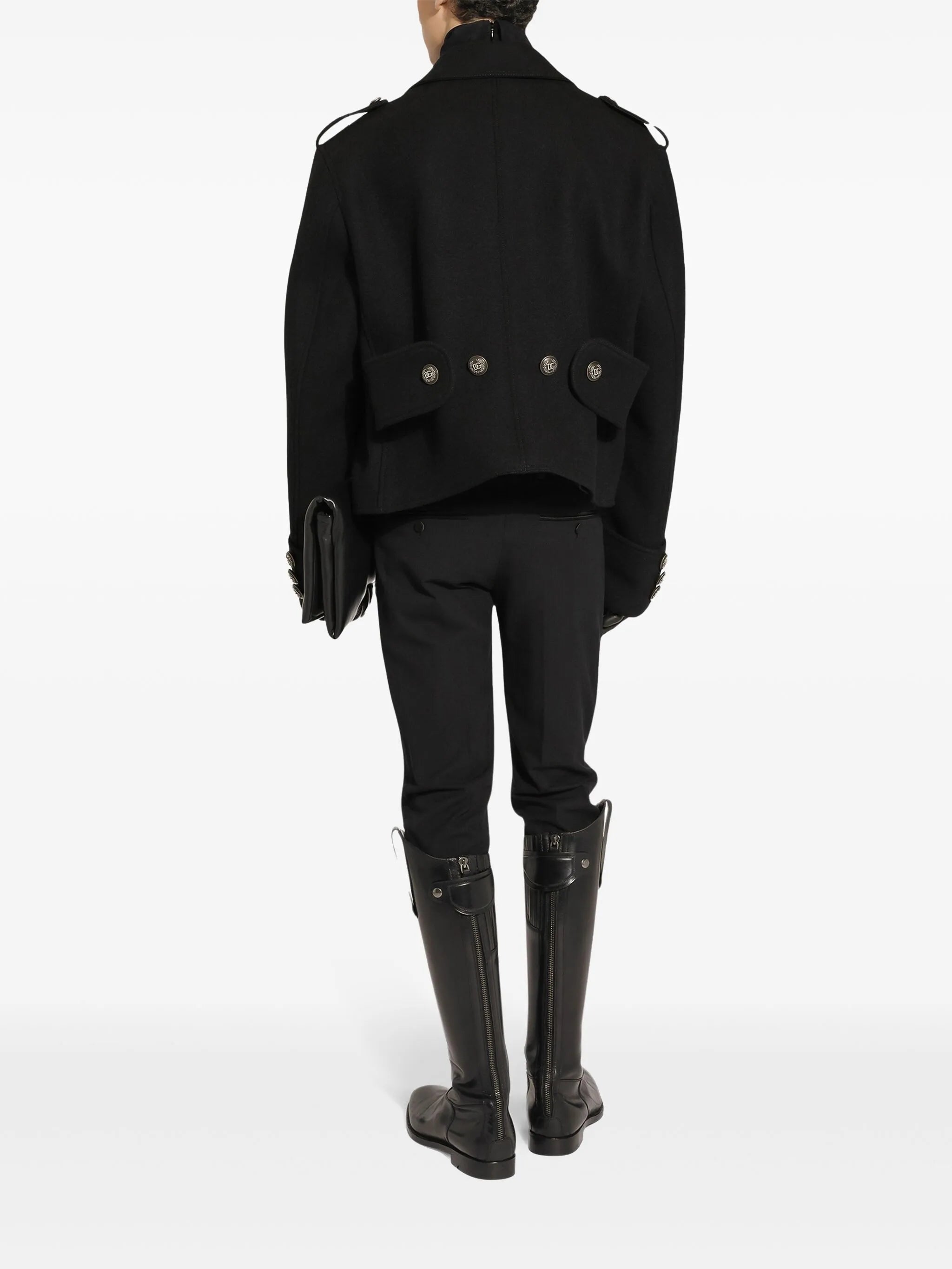 double-breasted peacoat