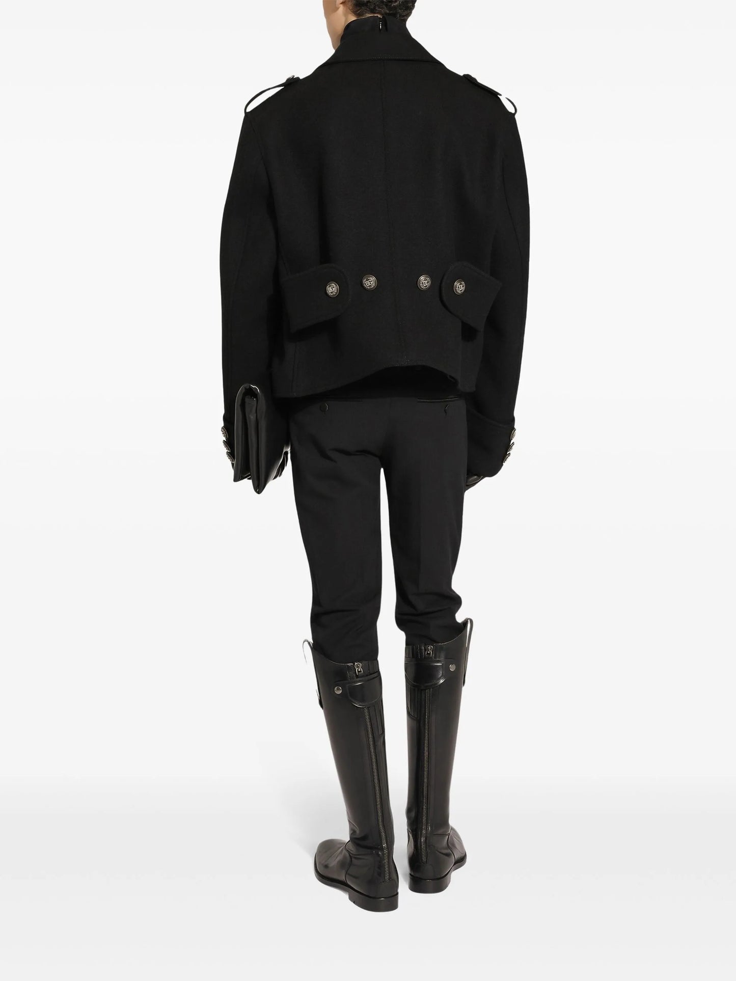 double-breasted peacoat