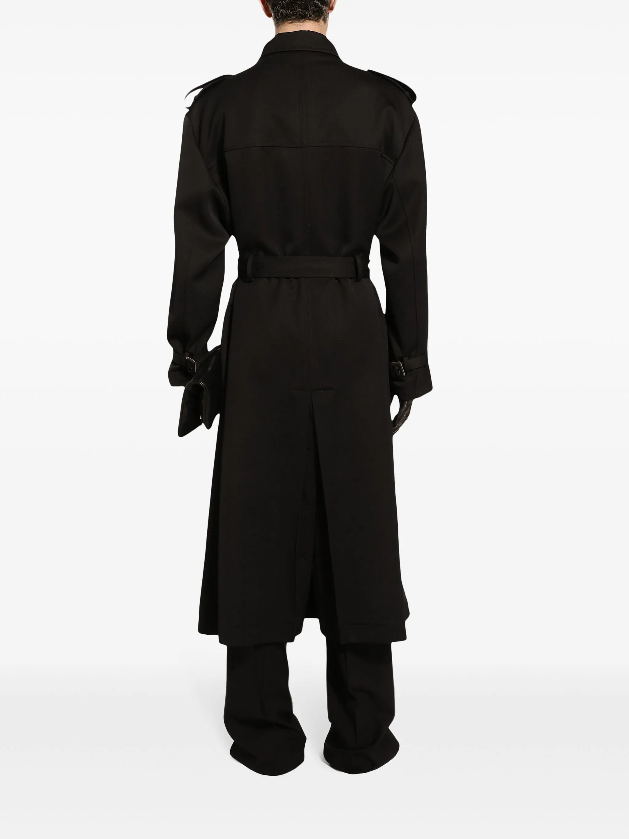 double-breasted trench coat