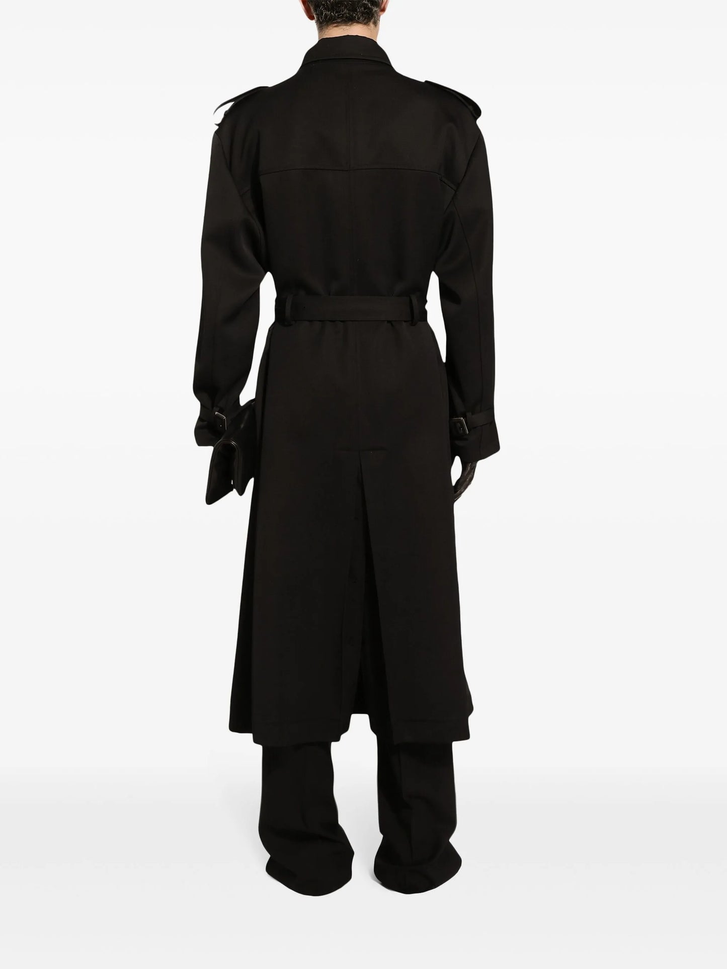 double-breasted trench coat