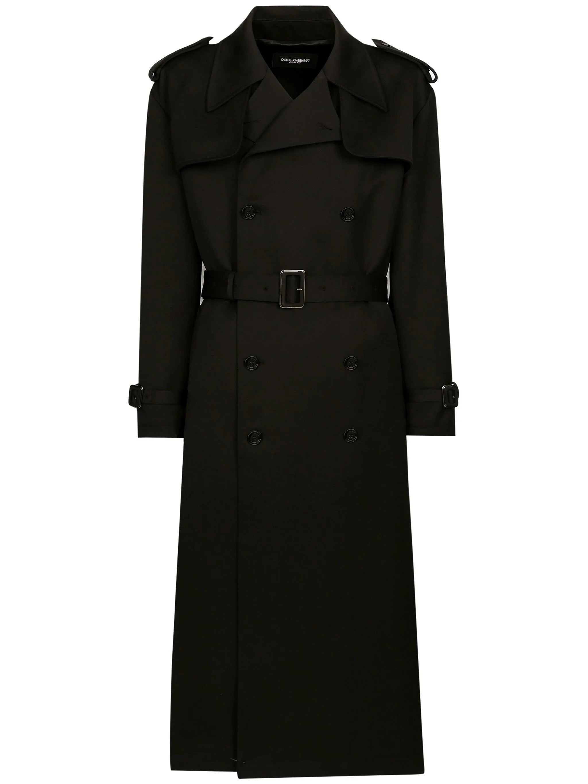 double-breasted trench coat