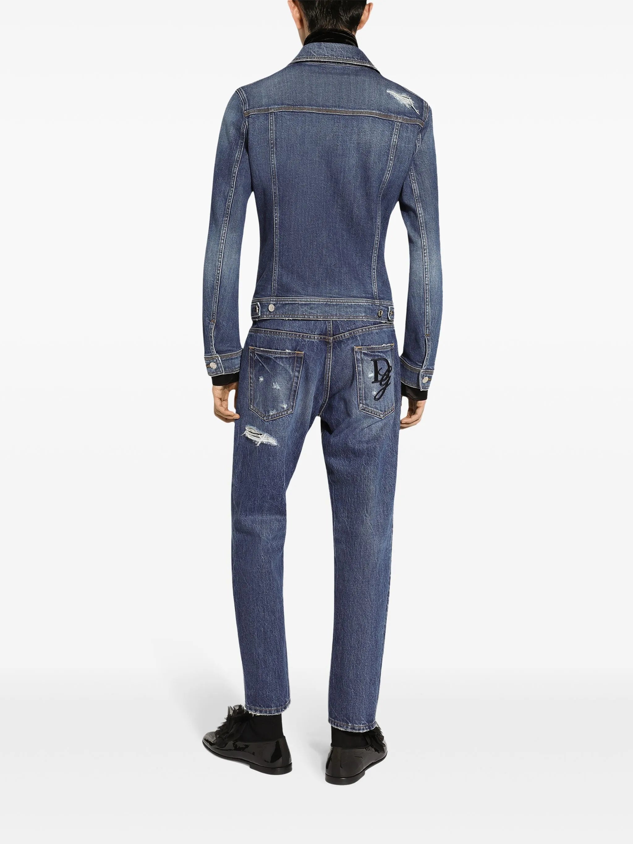 buttoned denim jacket