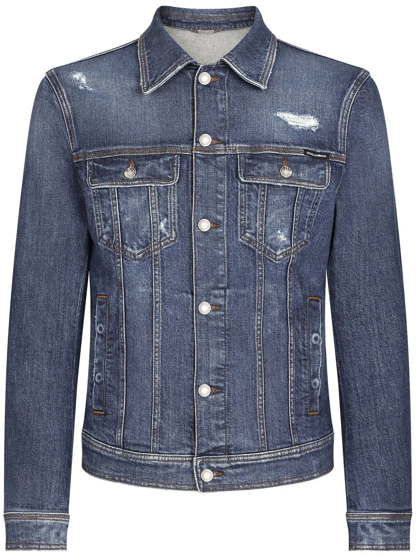 buttoned denim jacket