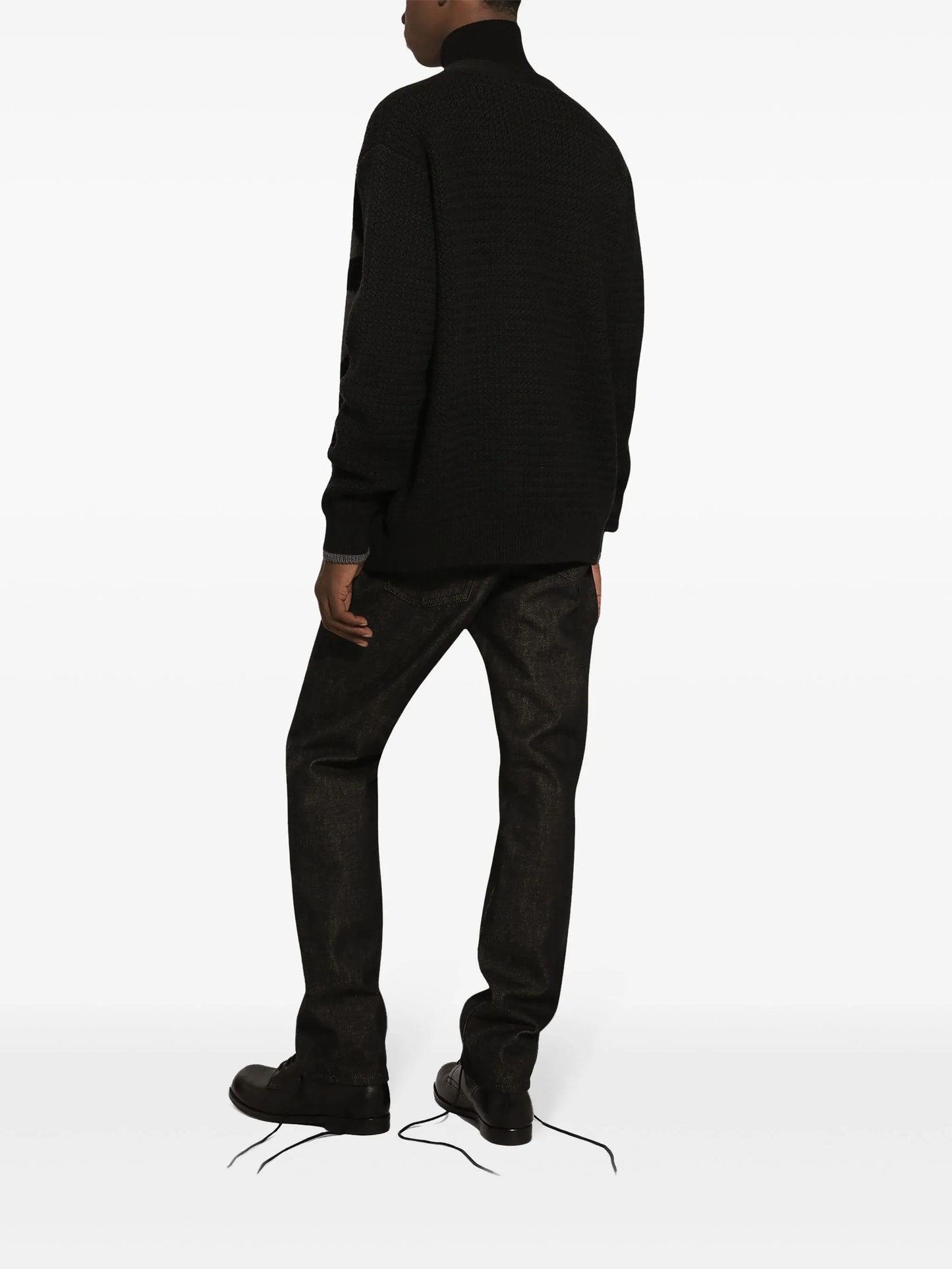 logo-intarsia cardigan