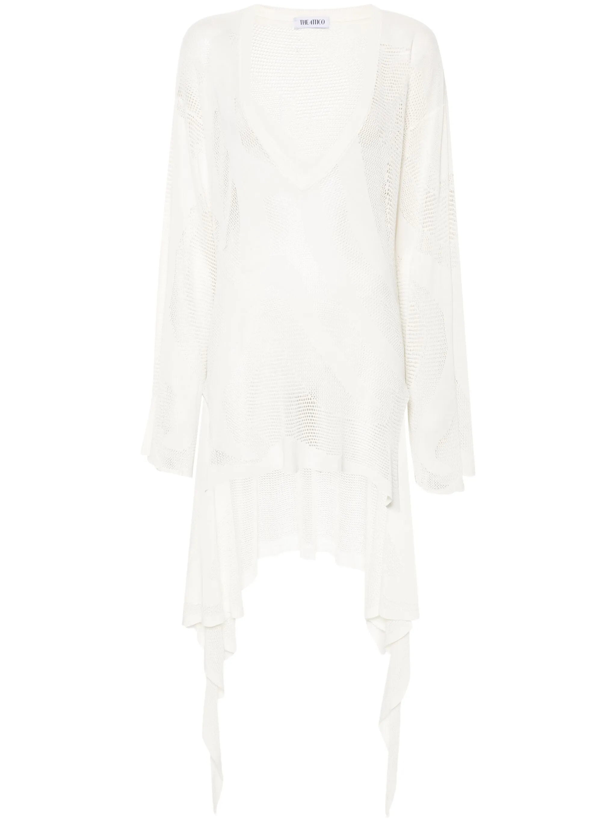 open-knit mini dress