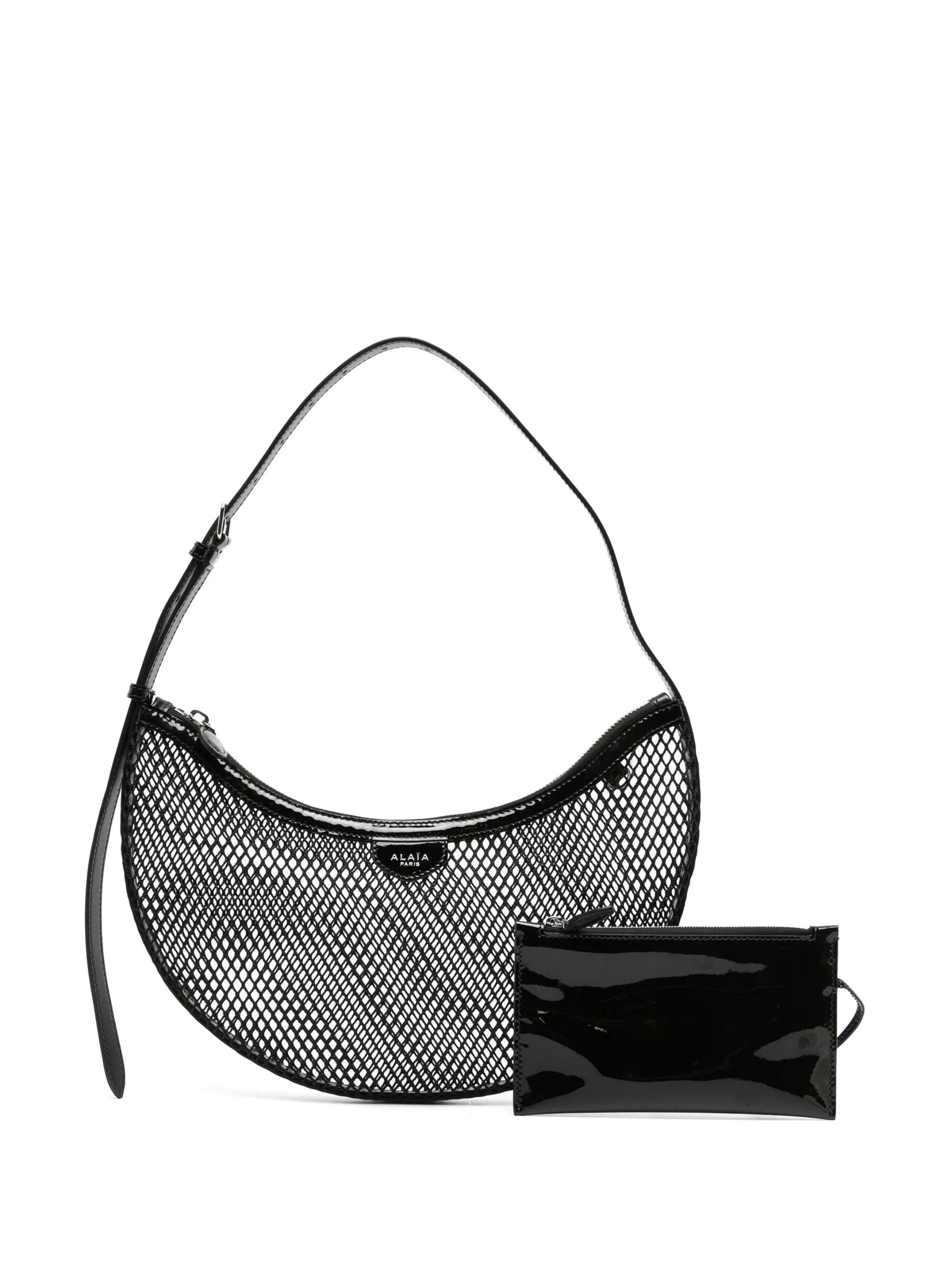 One Piece Demi-Lune mesh shoulder bag