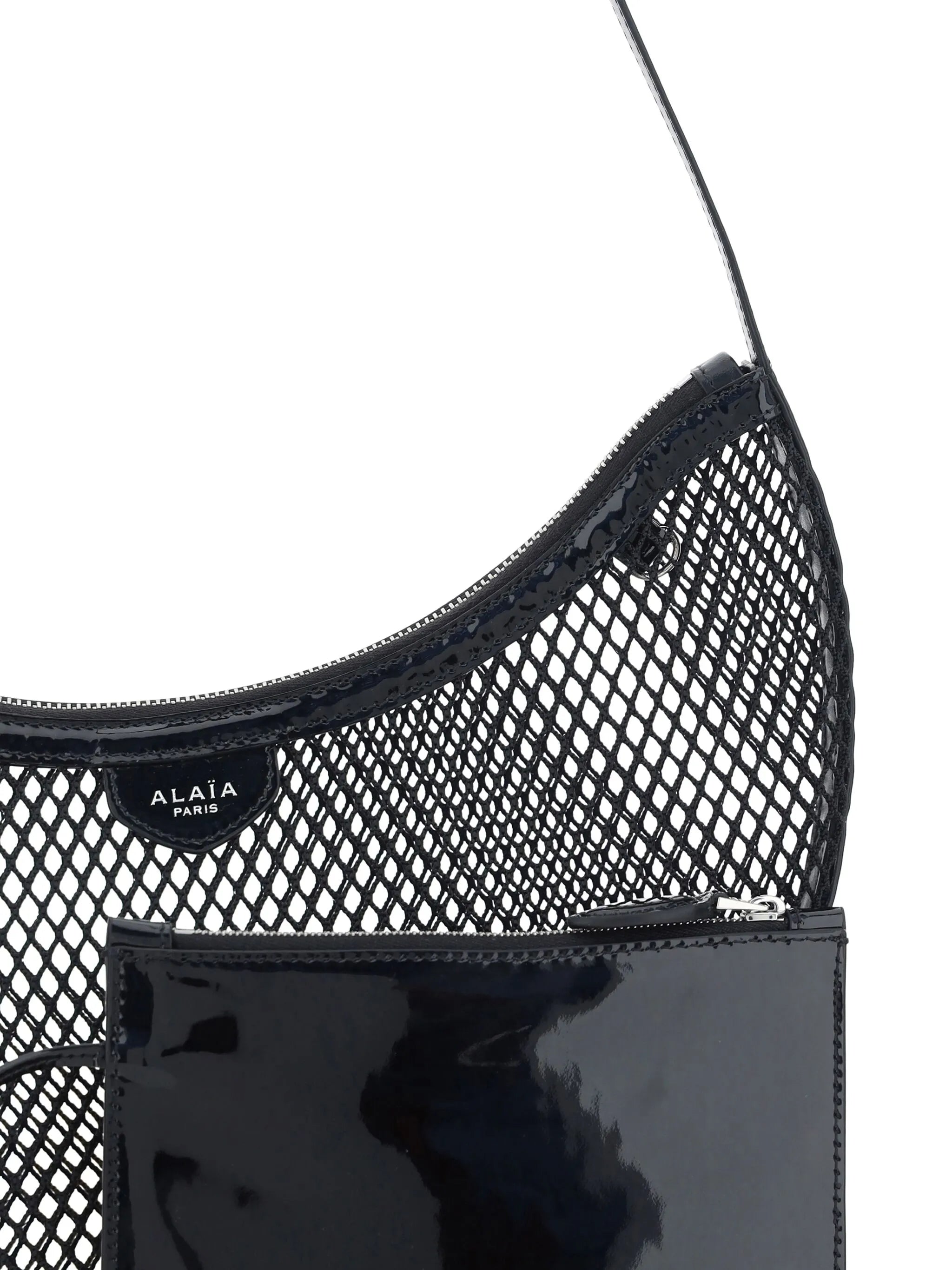 One Piece Demi-Lune mesh shoulder bag