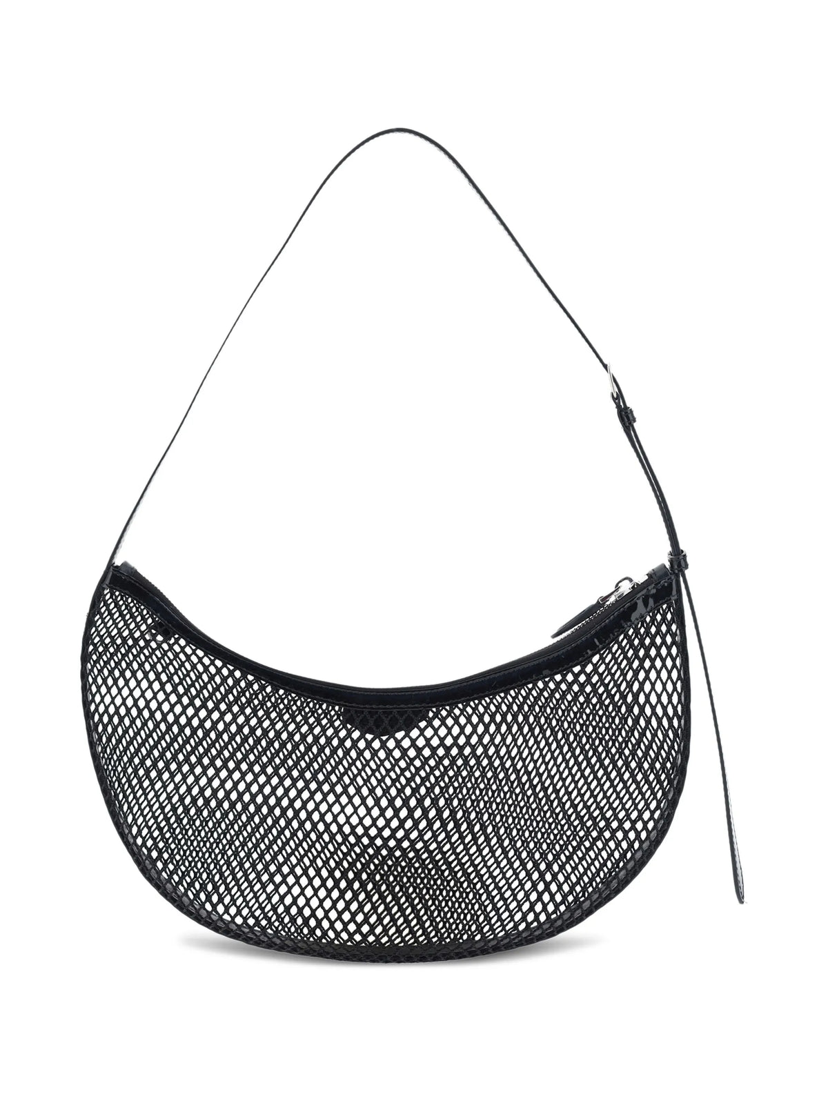 Small Demi-Lune bag in fishnet