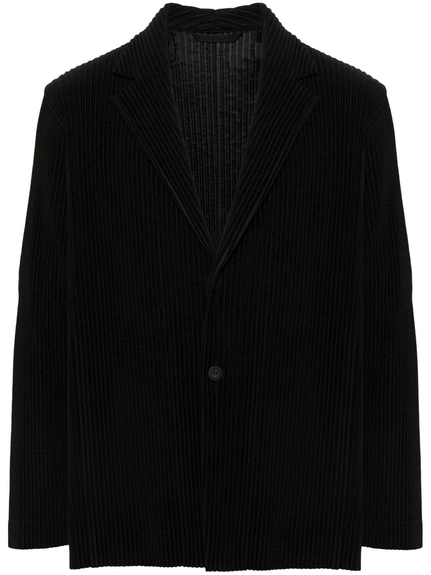 plissé blazer