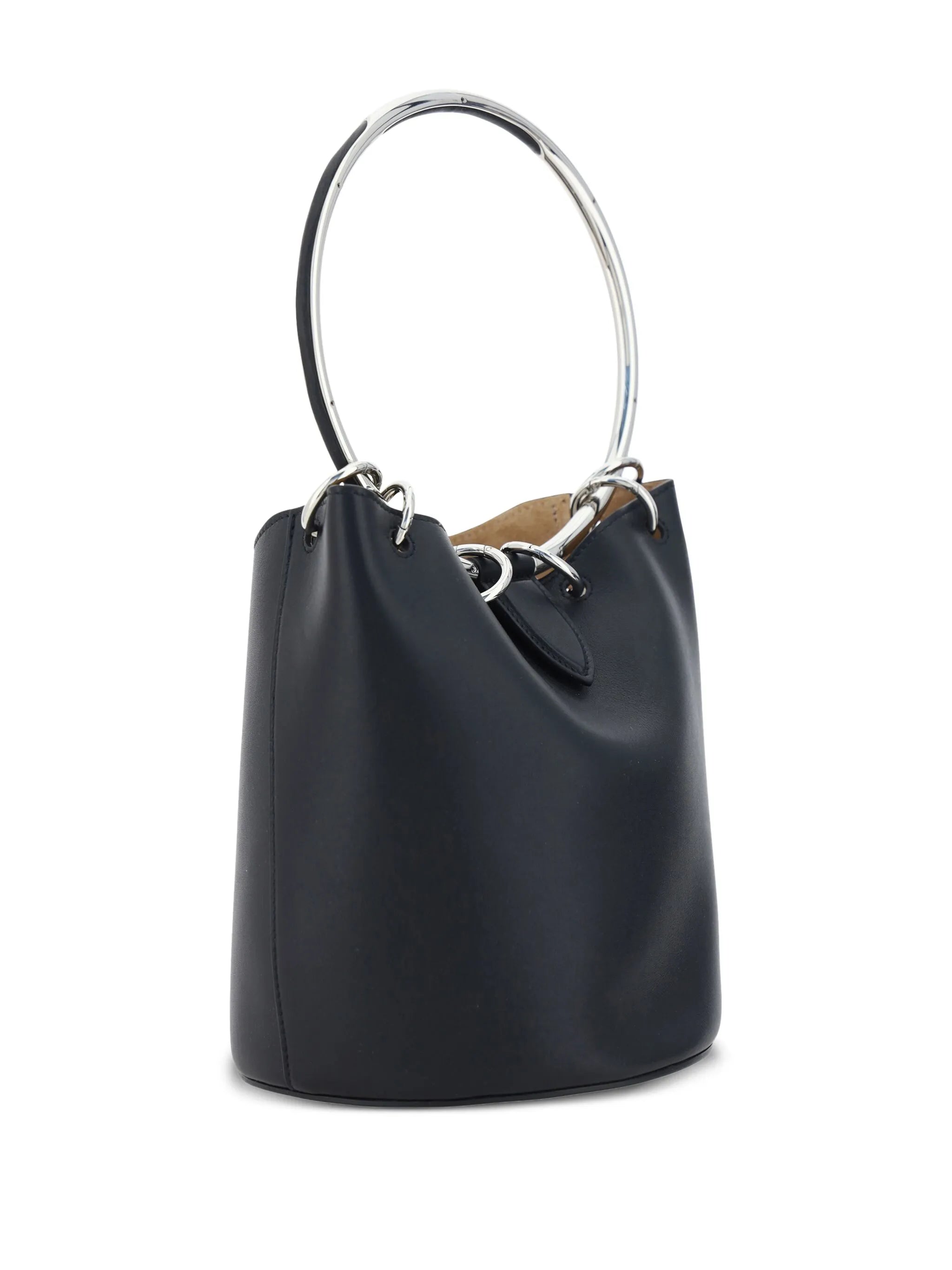 medium Ring leather bucket bag