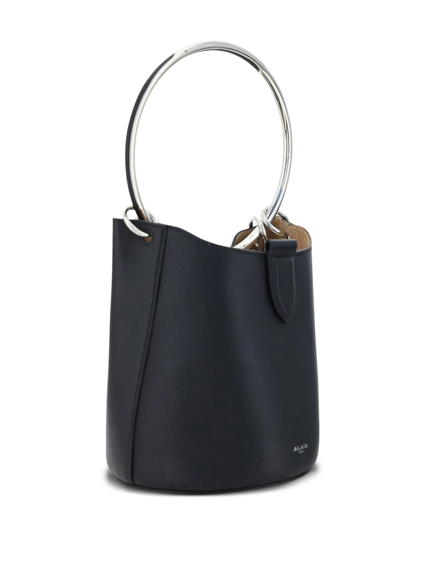 medium Ring leather bucket bag
