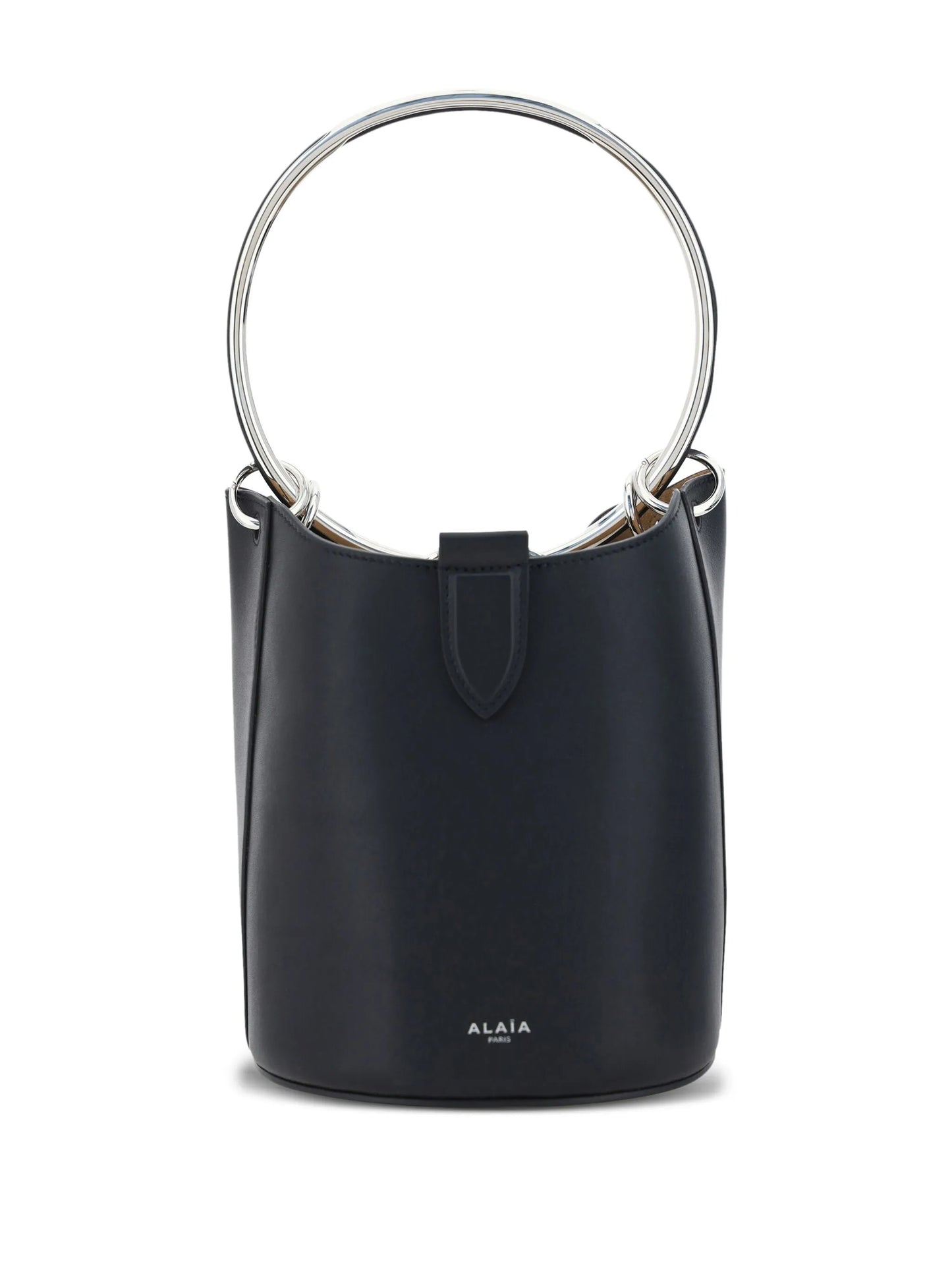 medium Ring leather bucket bag