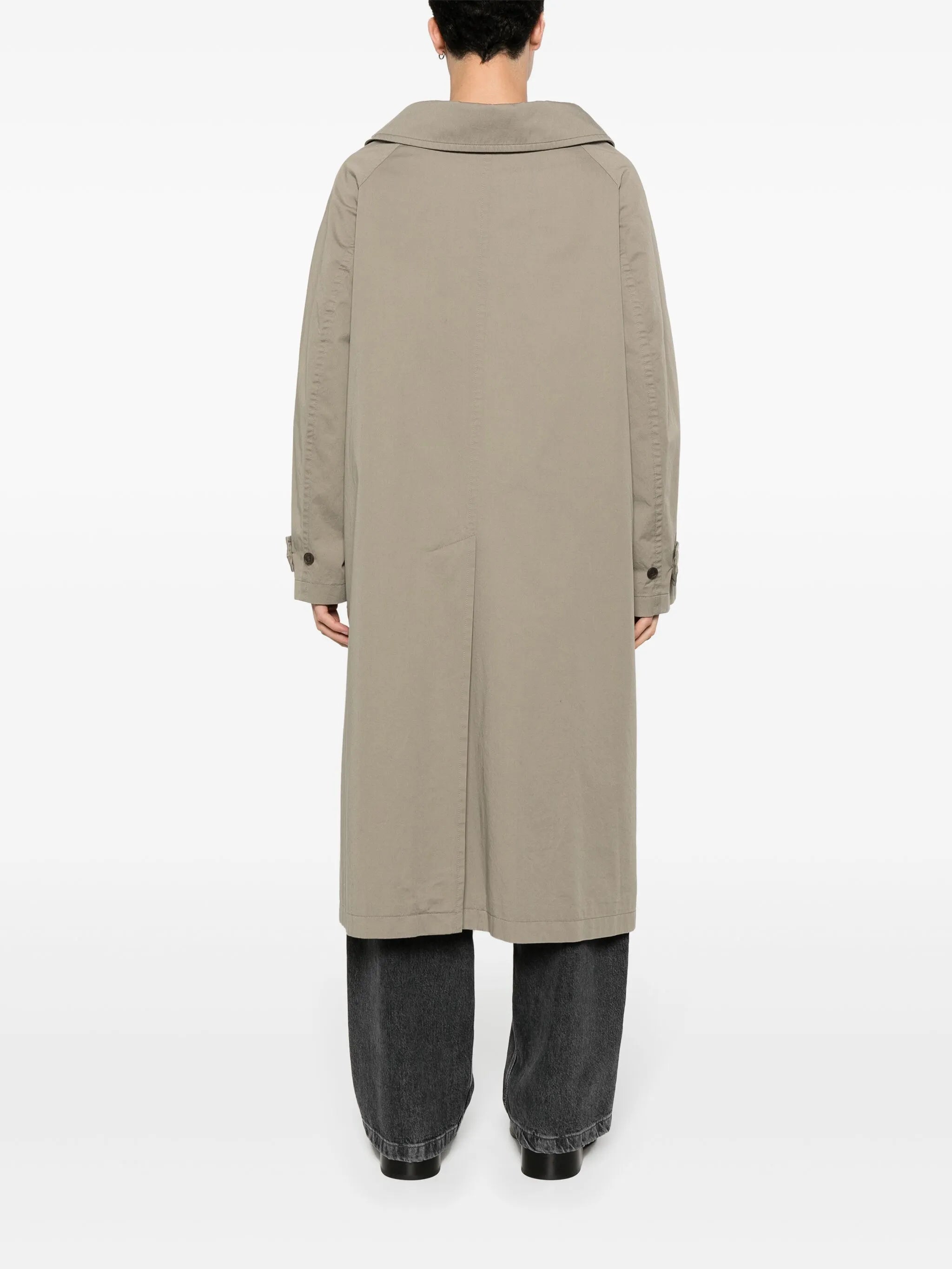 twill-weave cotton coat