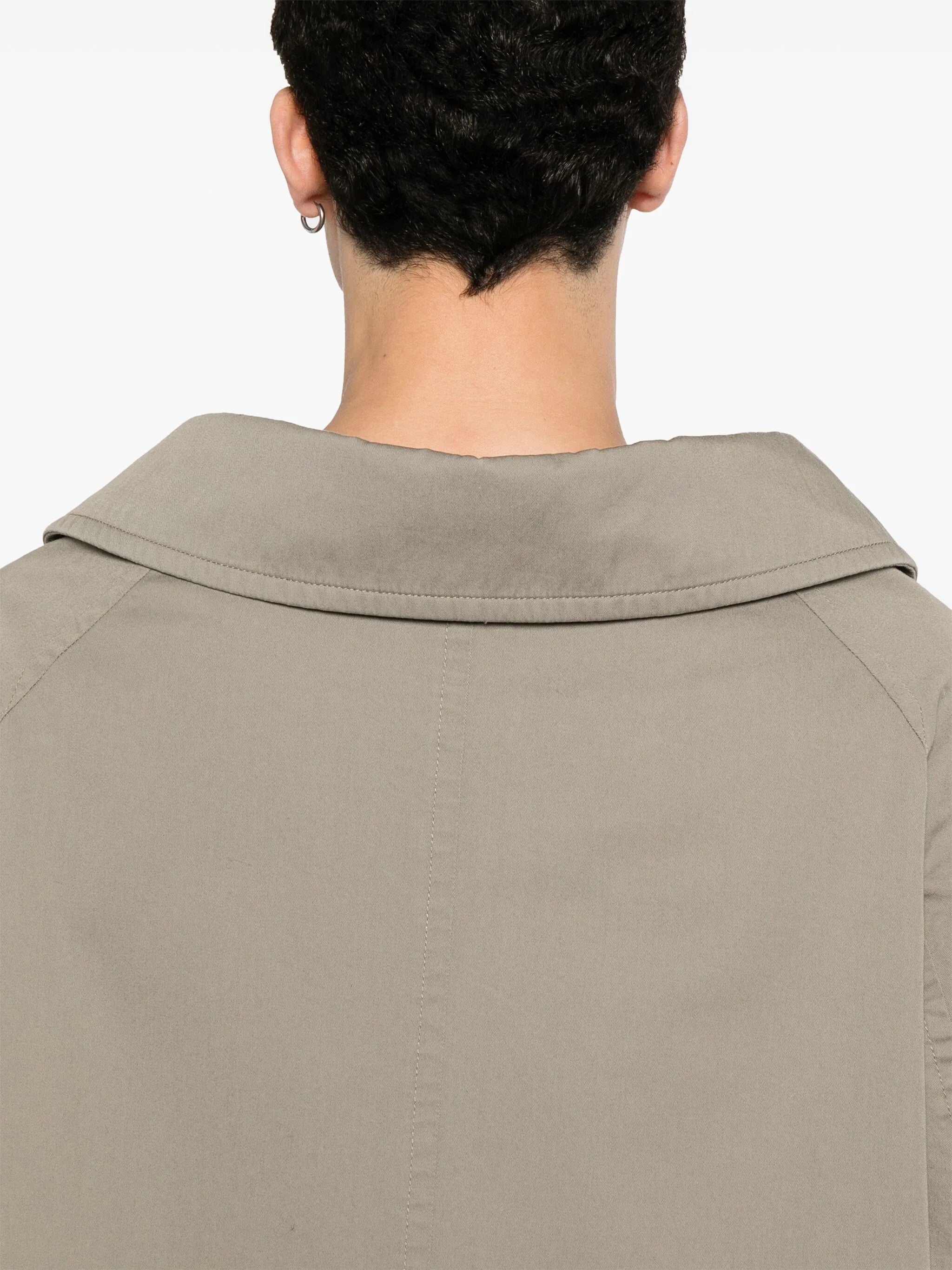 twill-weave cotton coat