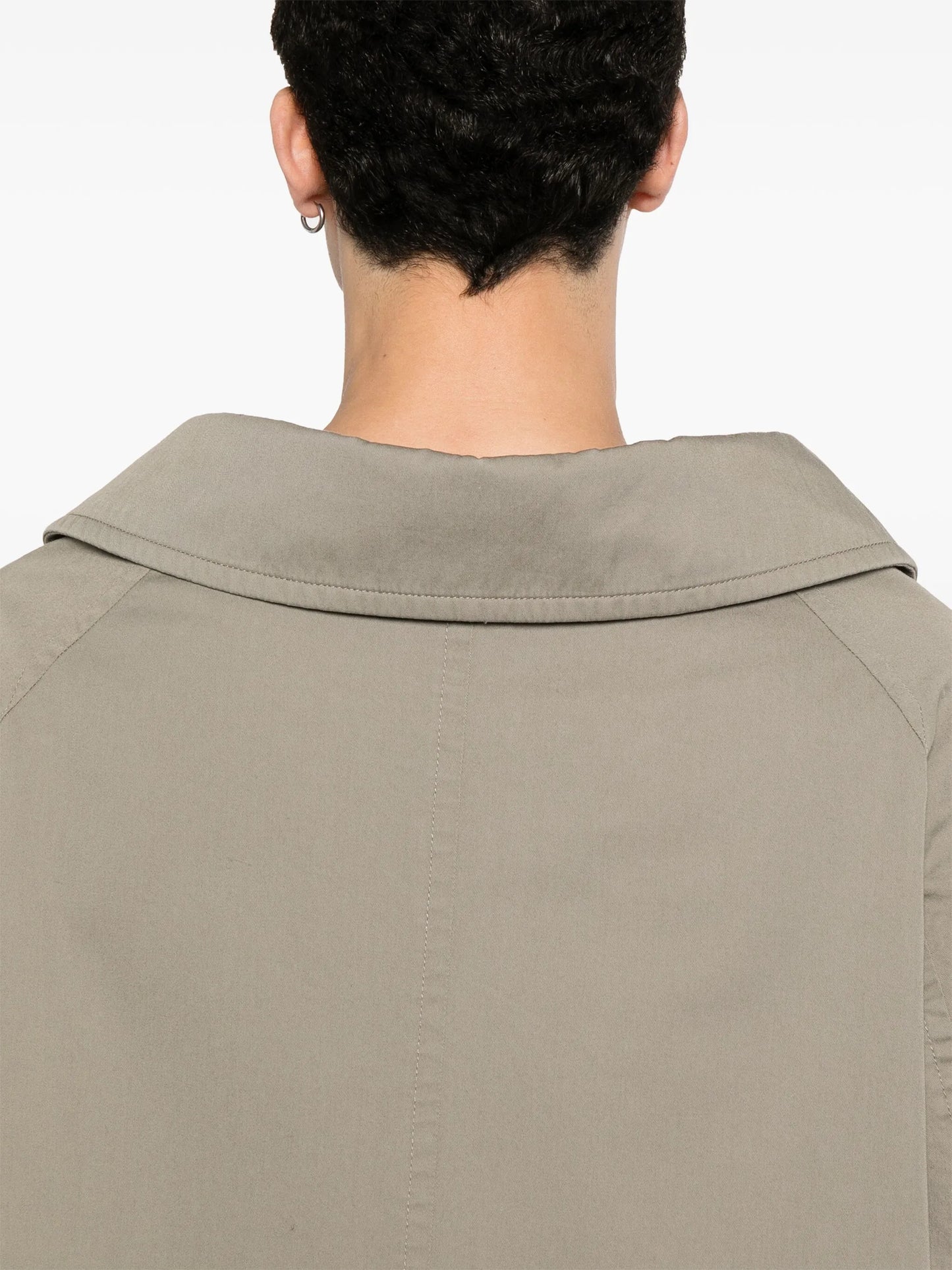 twill-weave cotton coat