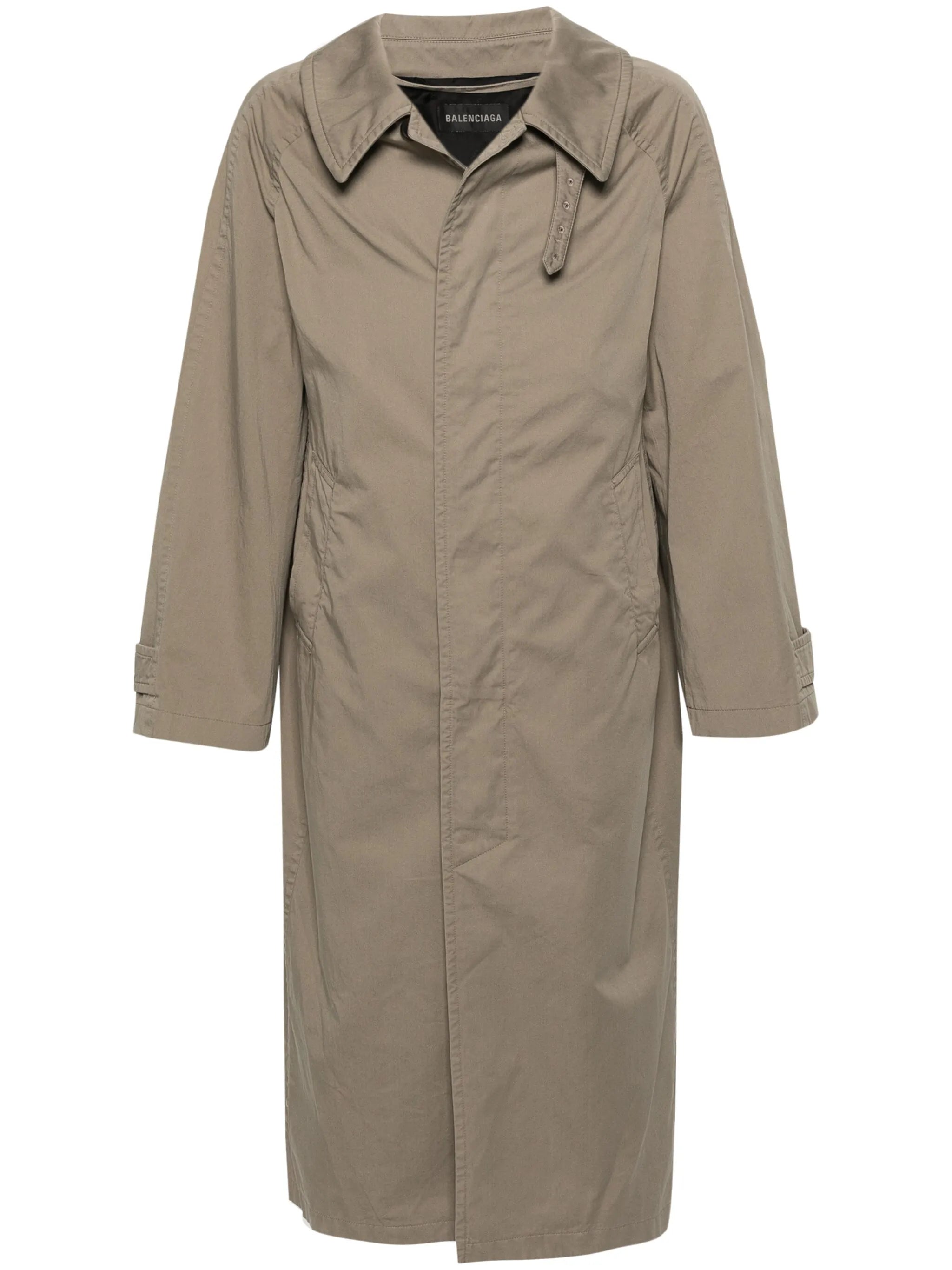 twill-weave cotton coat