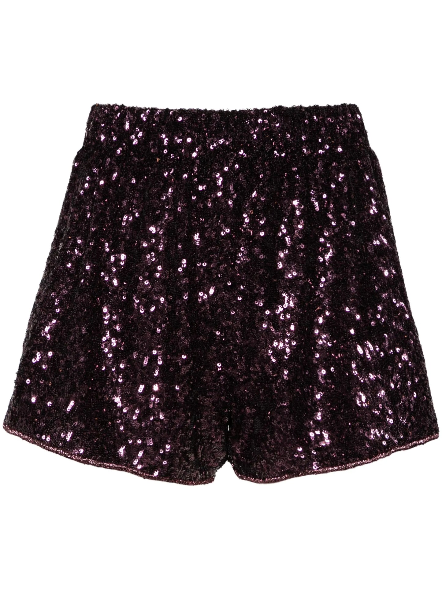 sequinned short shorts