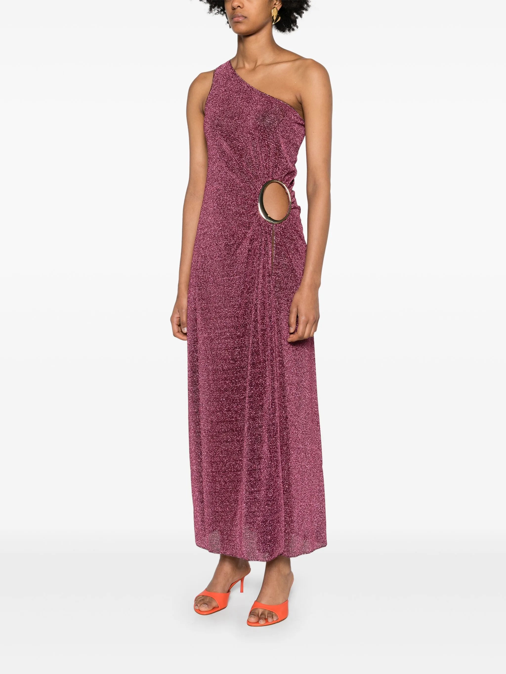 Lumière O-ring maxi dress