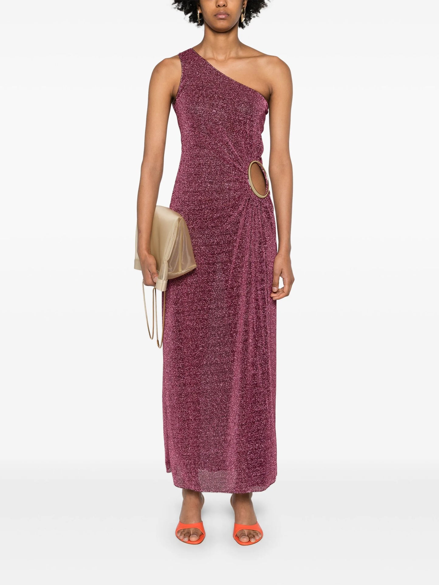 Lumière O-ring maxi dress
